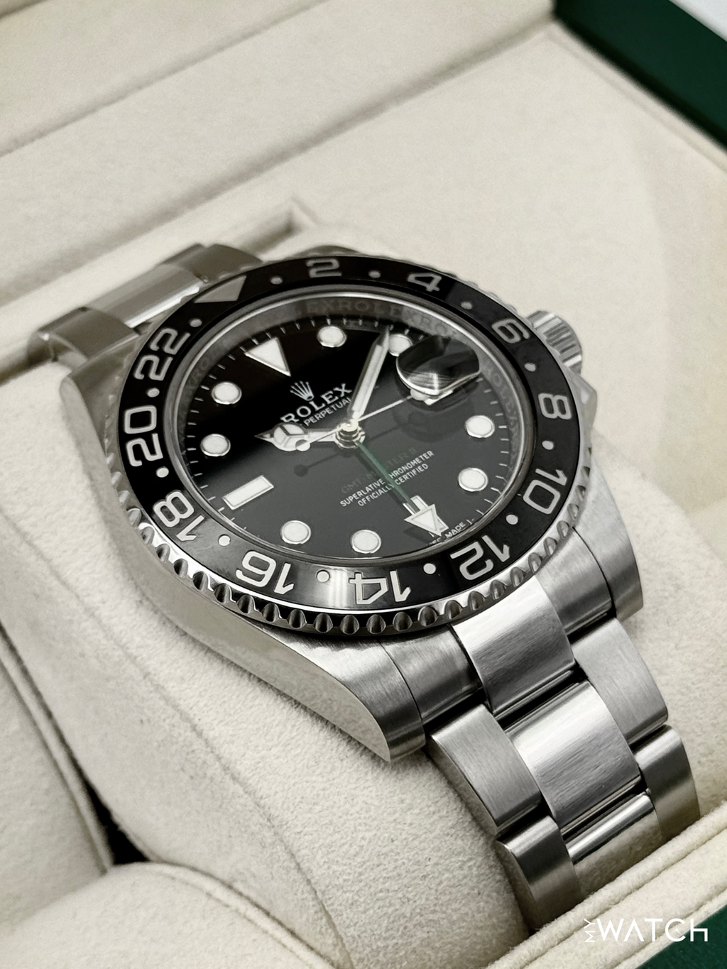2018 Rolex GMT-Master II 40mm 116710LN Stainless Steel Black Dial