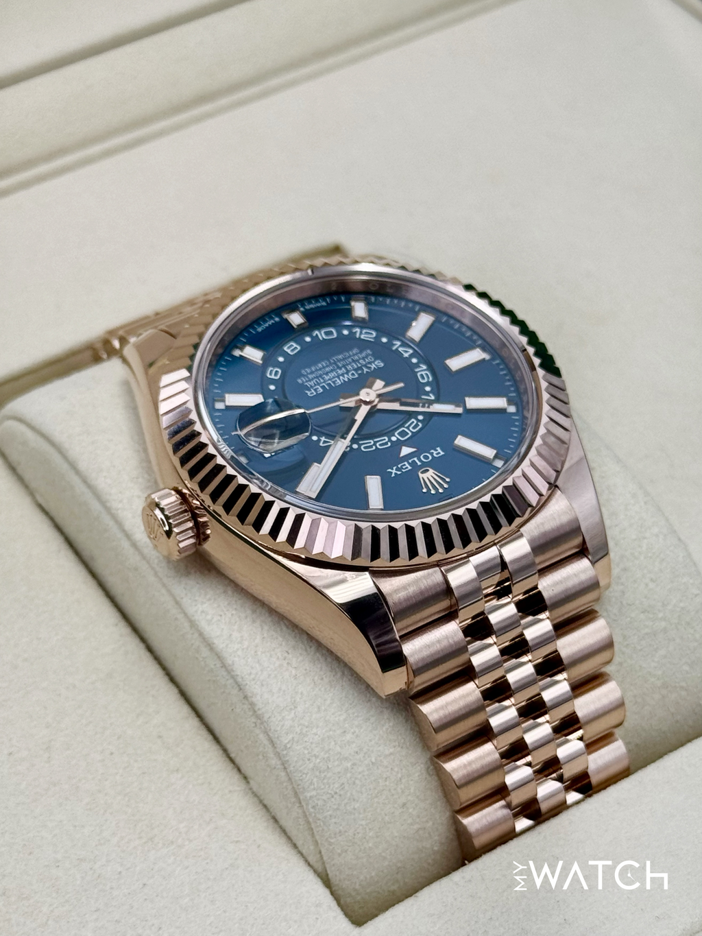 NEW 2026 Rolex Sky-Dweller 42mm 336935 Rose Gold Jubilee Blue Dial