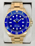 2026 Rolex Deepsea 44mm 136668LB 18K Yellow Gold Blue Dial