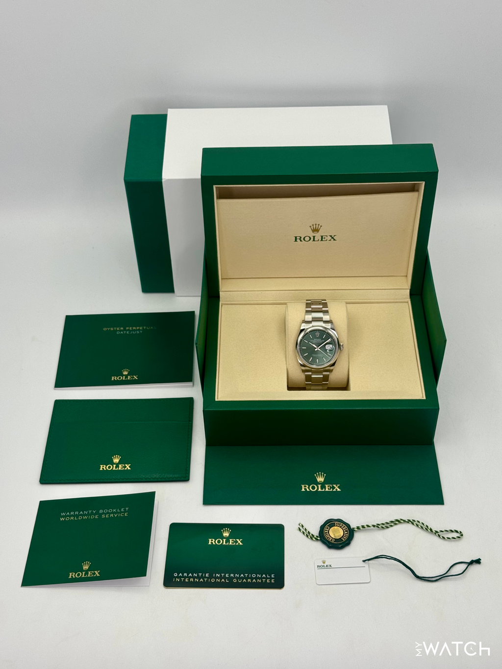 NEW 2026 Rolex Datejust 36mm 126200 Oyster Mint Green Dial