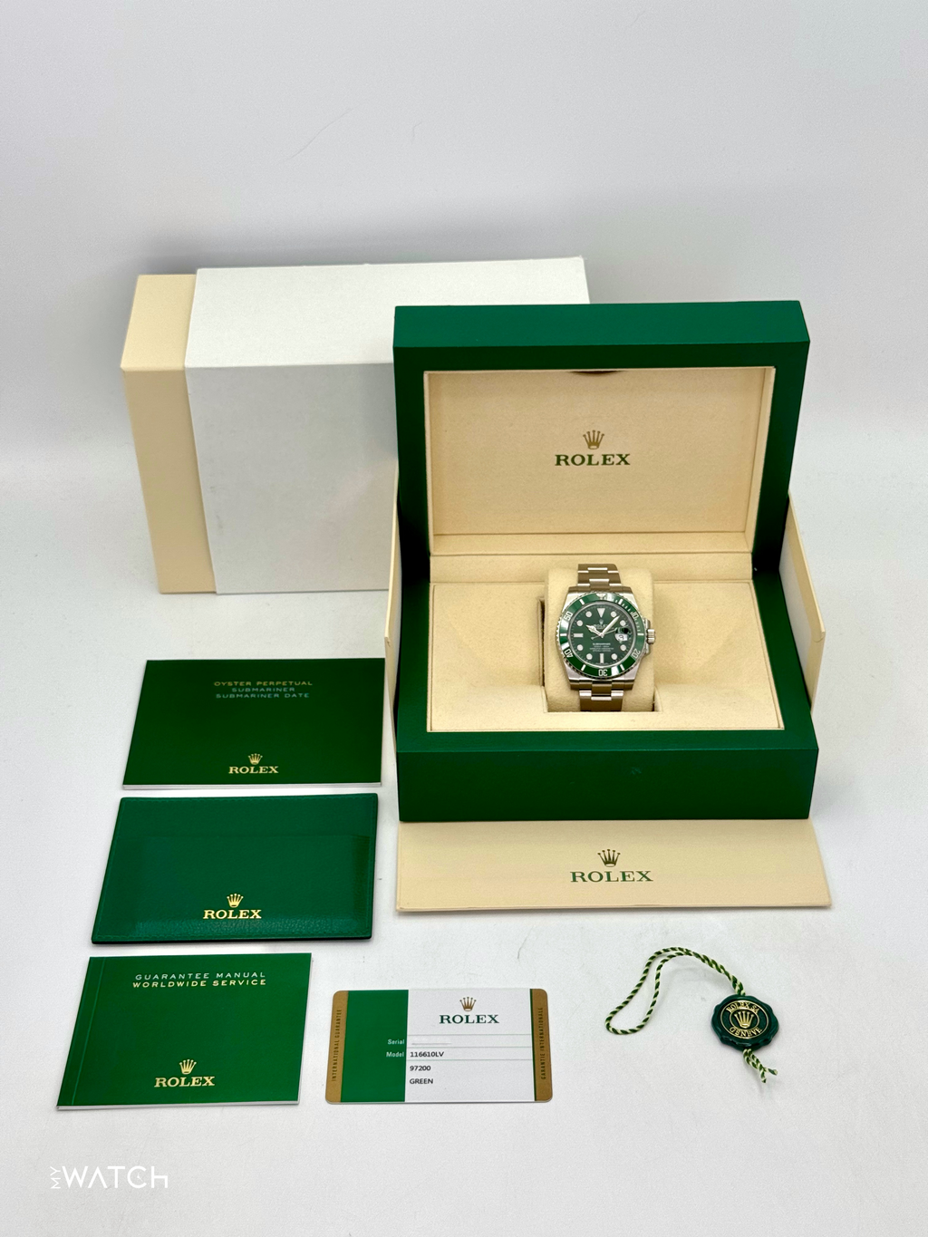NEW 2019 Rolex Submariner "Hulk" 40mm 116610LV Green Dial (STICKERED)