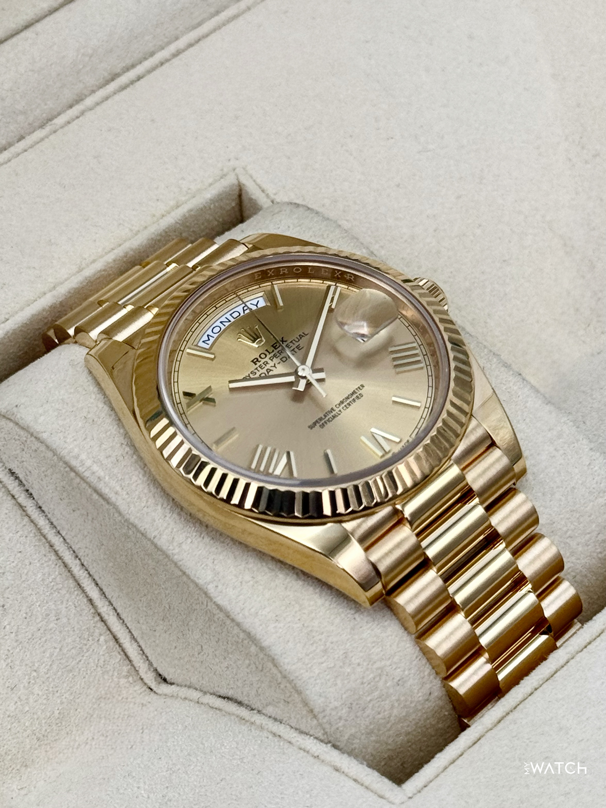 2018 Rolex Day-Date 40mm 228238 Presidential Champagne Dial