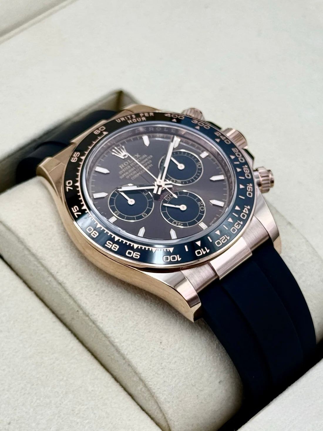 NEW 2026 Rolex Daytona 40mm 126515LN Rose Gold Oysterflex Chocolate Dial