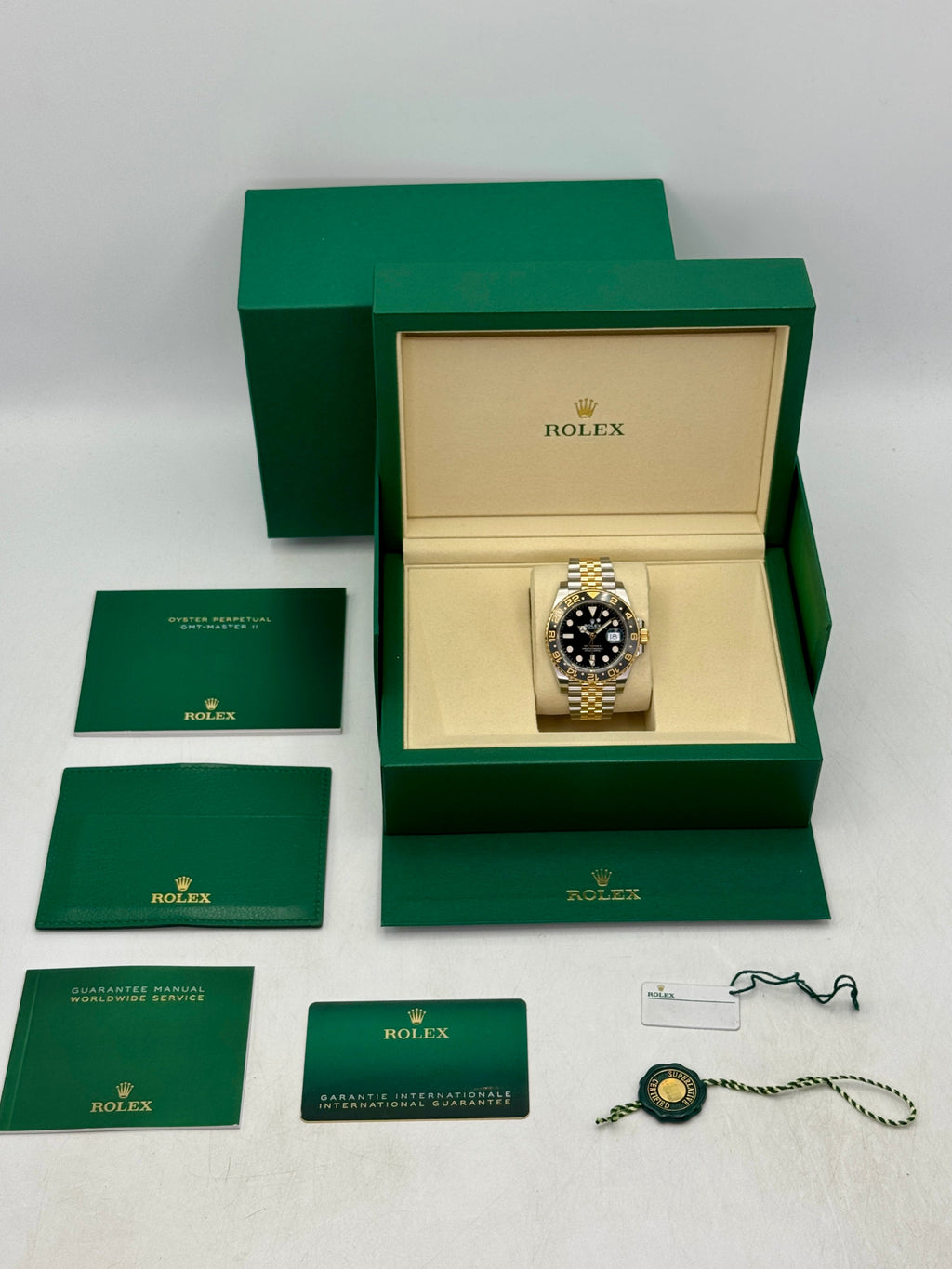 2025 Rolex GMT-Master II 40mm 126713GRNR Two-Tone Jubilee