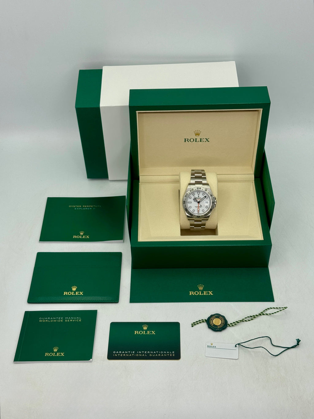 NEW 2026 Rolex Explorer II 42mm 226570 Polar White Dial (STICKERED)