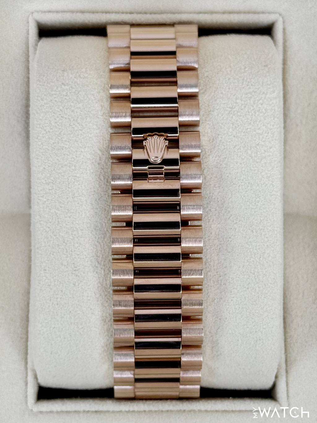 2022 Rolex Day-Date 40mm 228345RBR Rose Gold Chocolate Diamond Dial (STICKERED)