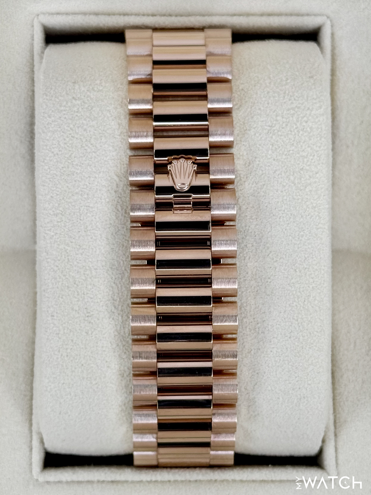 2022 Rolex Day-Date 40mm 228345RBR Rose Gold Chocolate Diamond Dial (STICKERED)