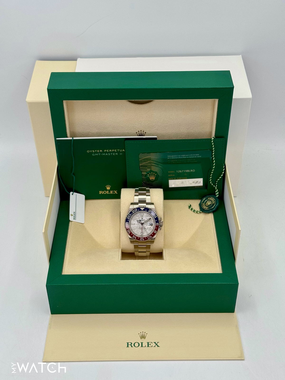 2022 Rolex GMT-Master II "Pepsi" 40mm 126719BLRO Meteorite Dial