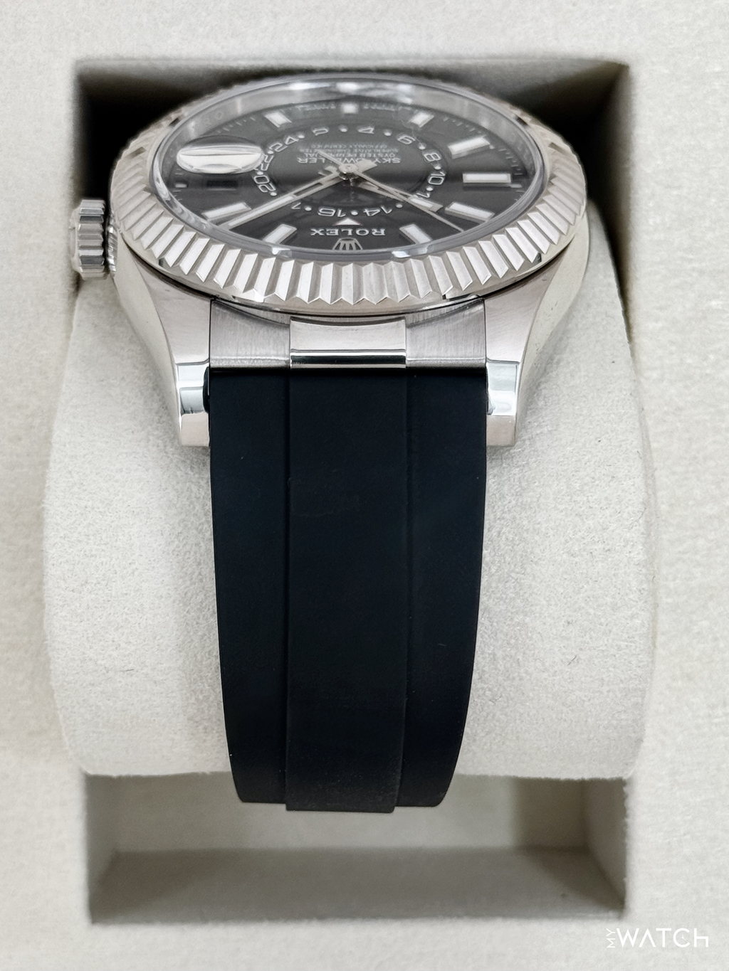 2025 Rolex Sky-Dweller 42mm 336239 White Gold Oysterflex Black Dial