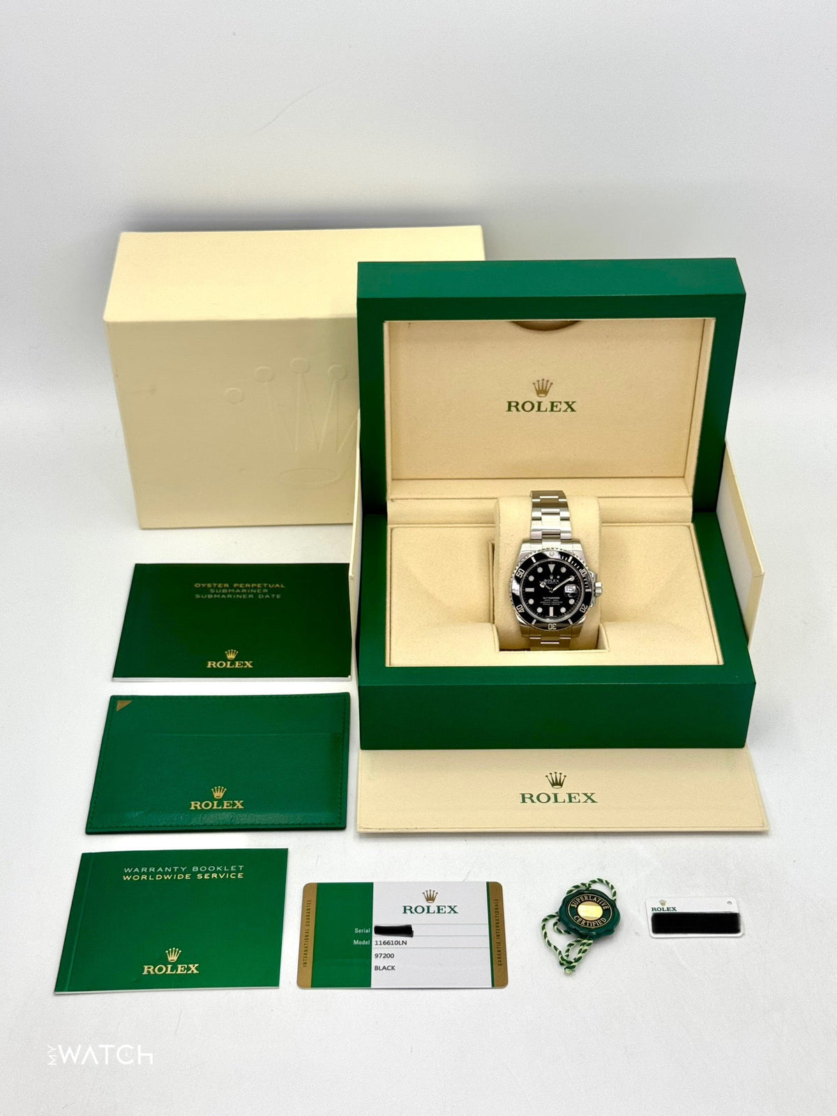 2020 Rolex Submariner 40mm 116610LN Stainless Steel Black Dial