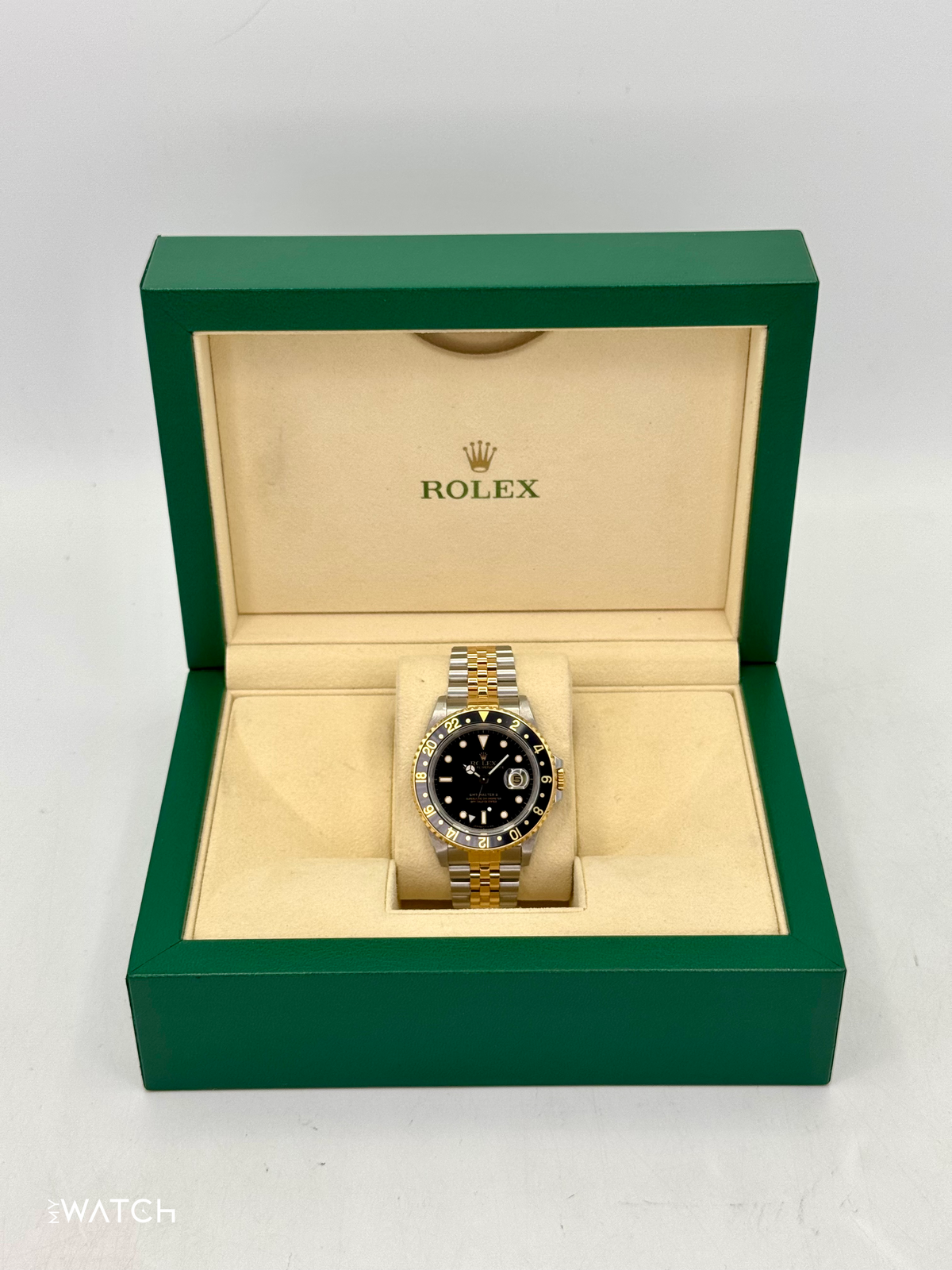 1988 Rolex GMT-Master II 40mm 16713 Two-Tone Jubilee Black Dial