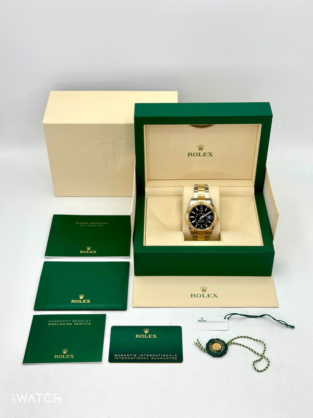 2022 Rolex Sky-Dweller 42mm 326933 Two-Tone Oyster Black Dial