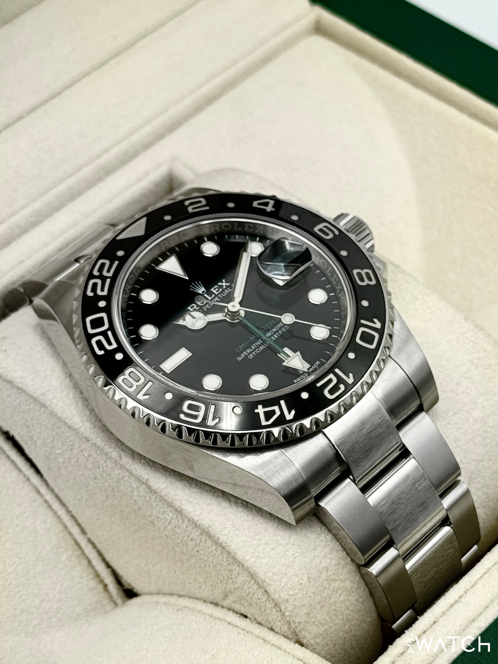 2018 Rolex GMT-Master II 40mm 116710LN Stainless Steel Black Dial