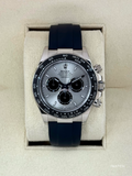 2025 Rolex Daytona 40mm 126519LN White Gold Oysterflex Silver Ghost Dial
