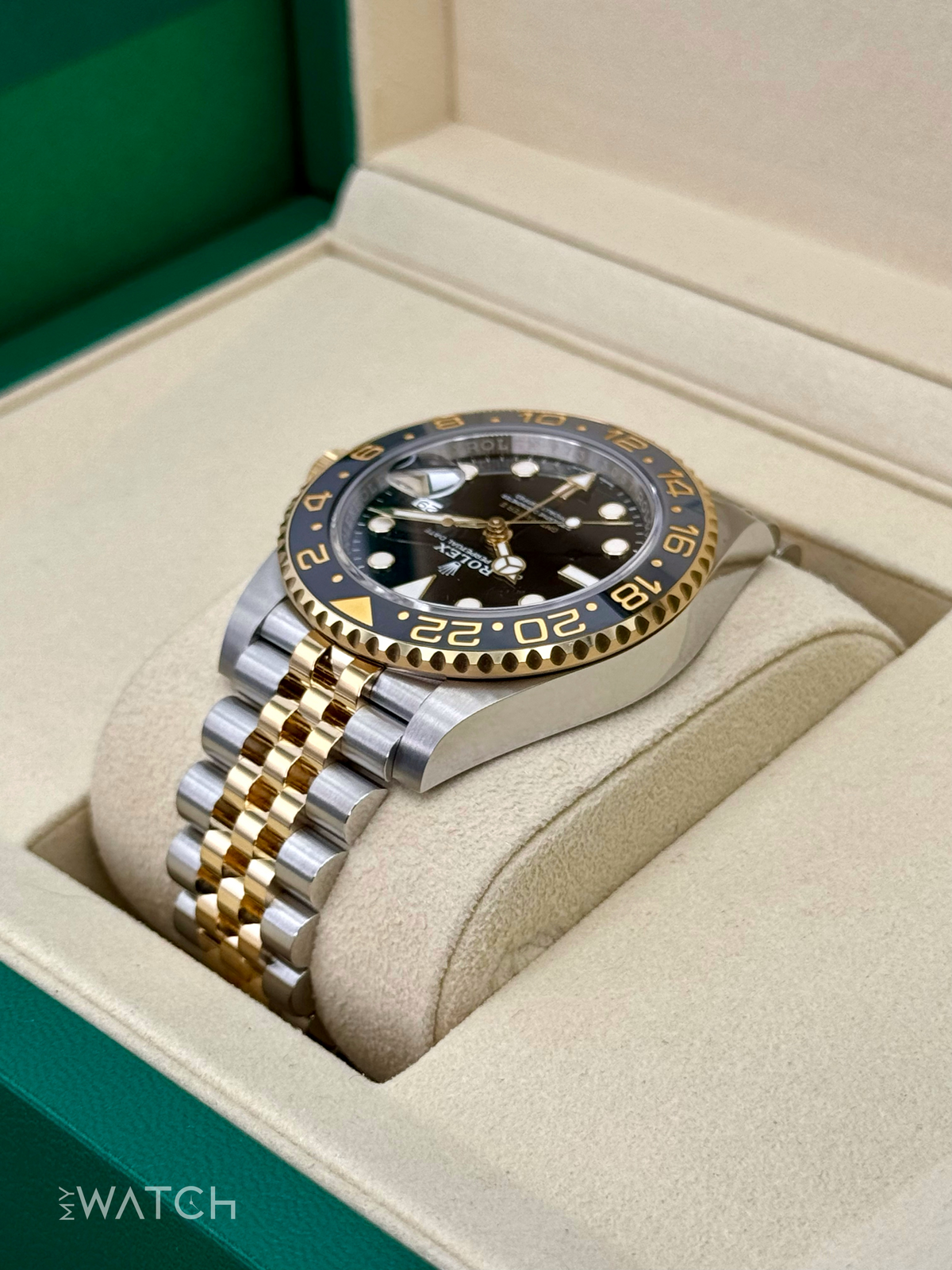 2025 Rolex GMT-Master II 40mm 126713GRNR Two-Tone Jubilee