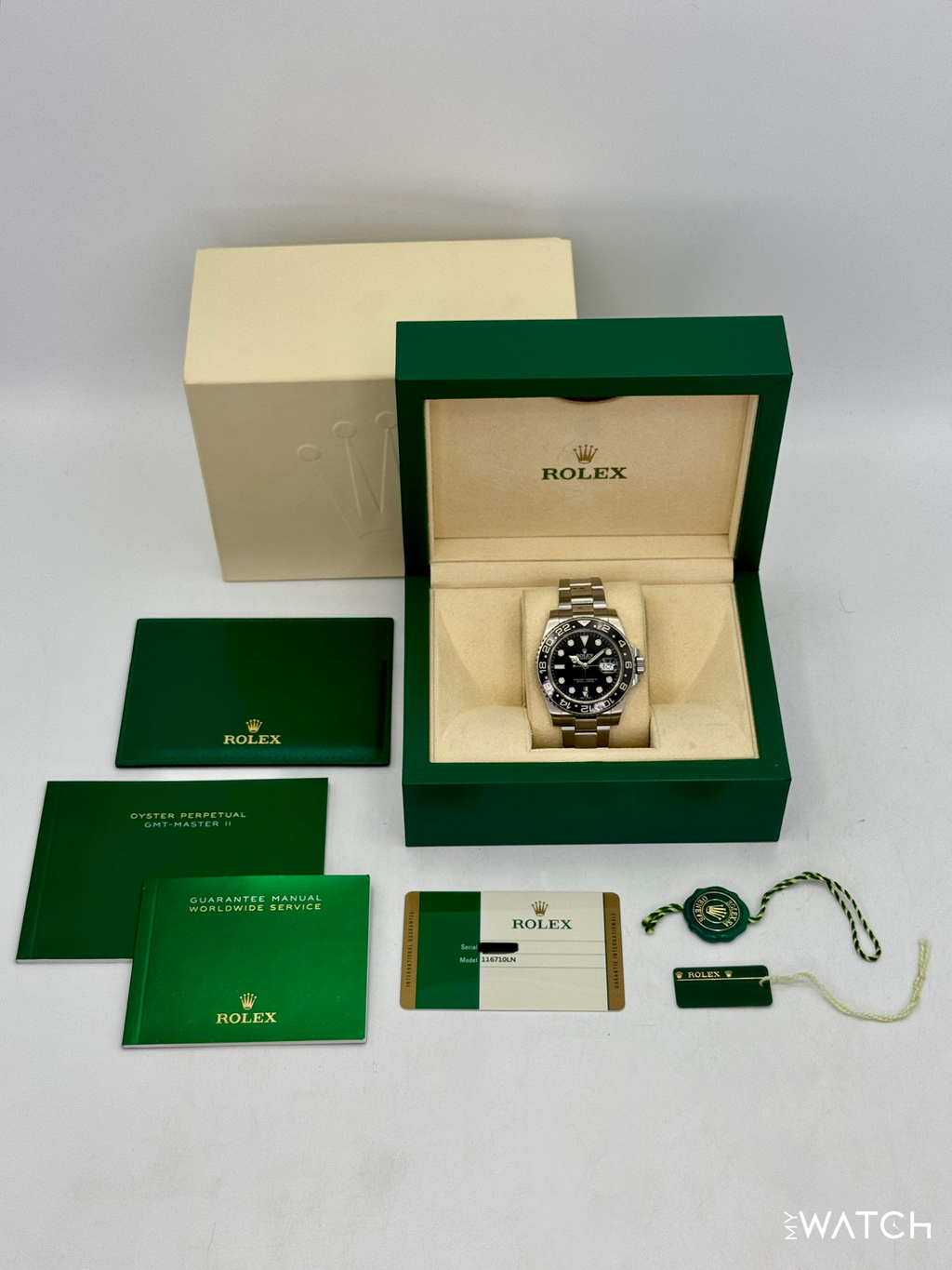 2016 Rolex GMT-Master II 40mm 116710LN Stainless Steel Black Dial
