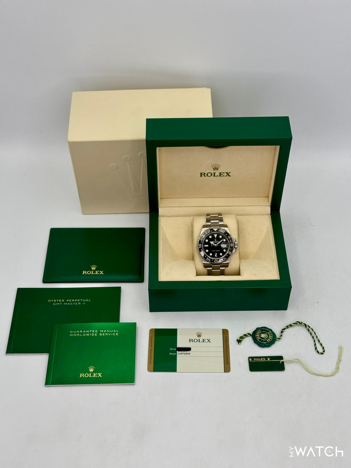 2016 Rolex GMT-Master II 40mm 116710LN Stainless Steel Black Dial