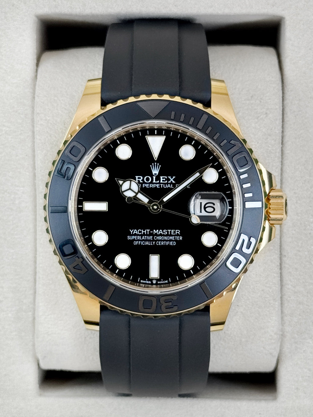 NEW 2026 Rolex Yacht-Master 42mm 226658 Gold Oysterflex Black Dial