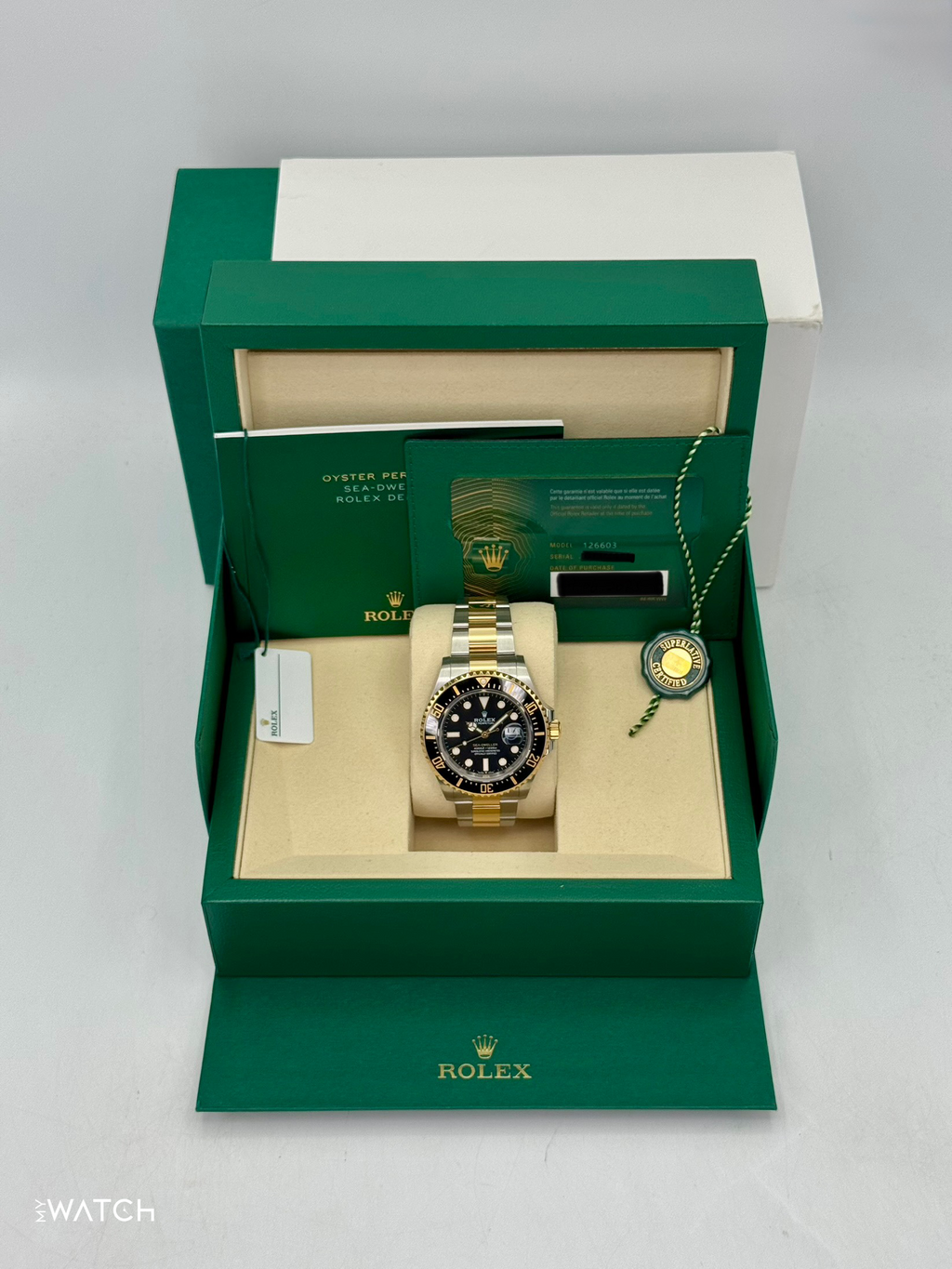 2025 Rolex Sea-Dweller 43mm 126603 Two-Tone Black Dial