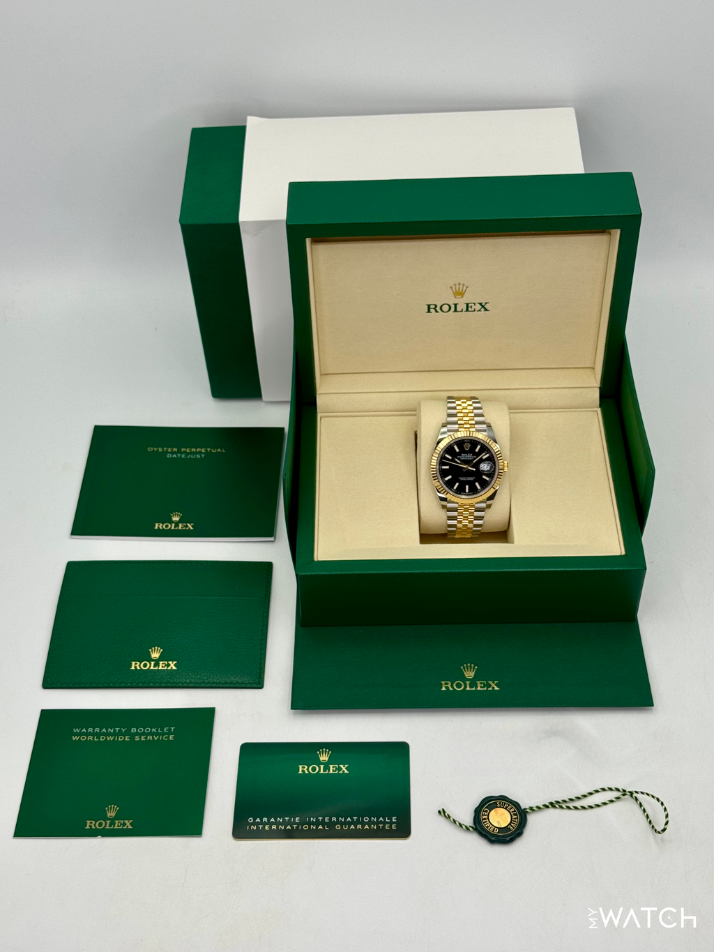 NEW 2026 Rolex Datejust 41mm 126333 Two-Tone Jubilee Black Dial