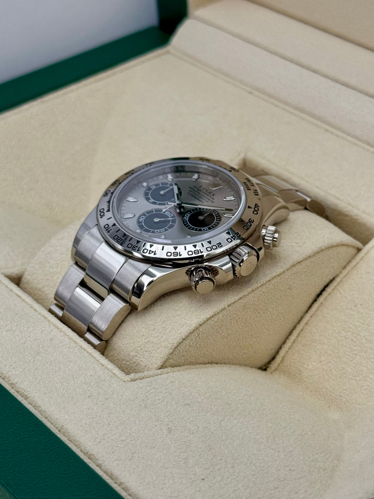 2021 Rolex Daytona "Ghost" 40mm 116509 White Gold Silver Dial