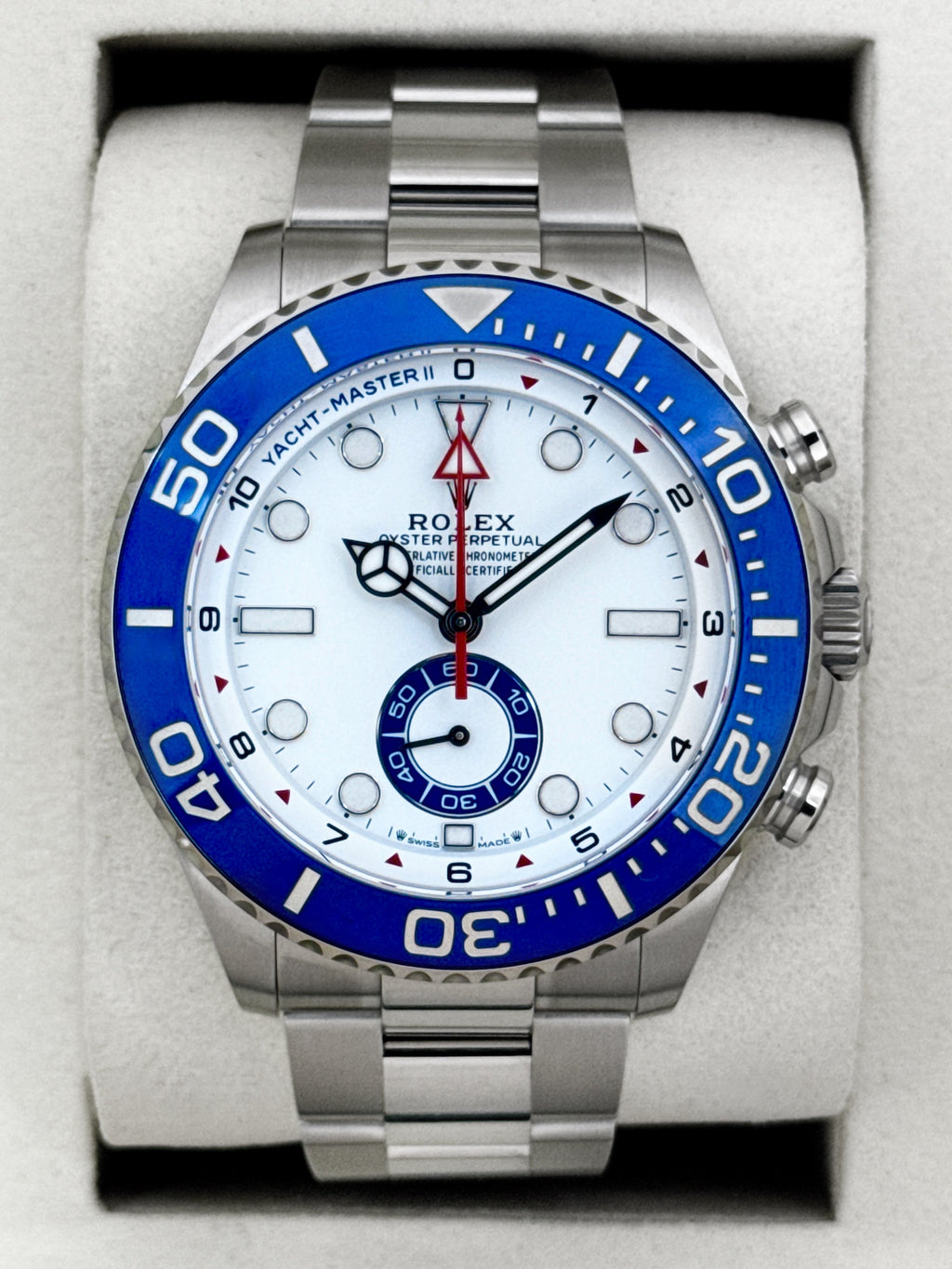 NEW 2026 Rolex Yacht-Master II 44mm 126680 Stainless Steel White Dial