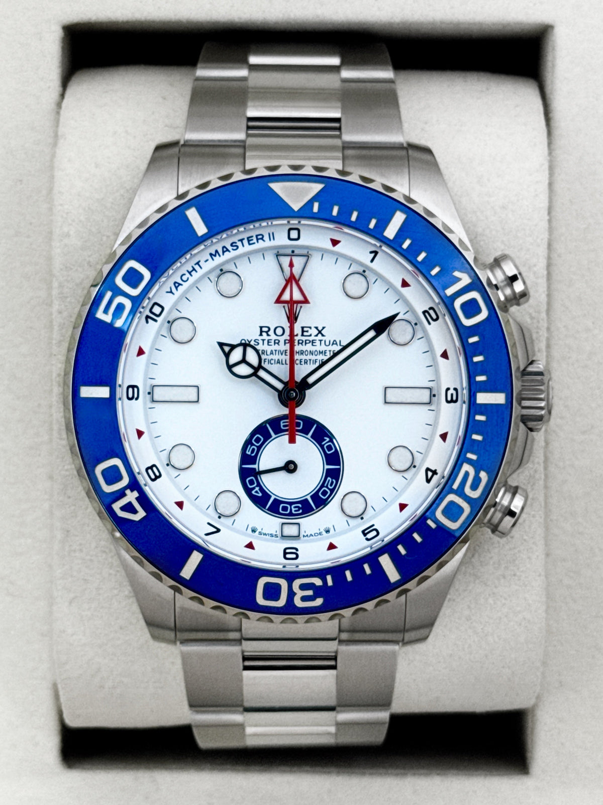 NEW 2026 Rolex Yacht-Master II 44mm 126680 Stainless Steel White Dial