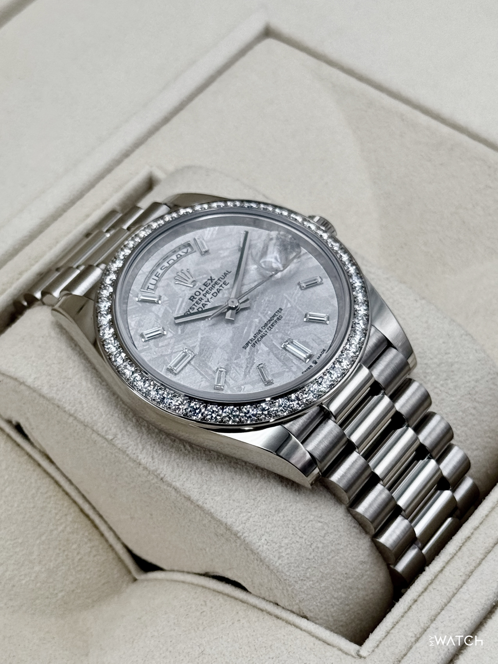 2019 Rolex Day-Date 40mm 228349RBR Presidential Meteorite Diamond Dial