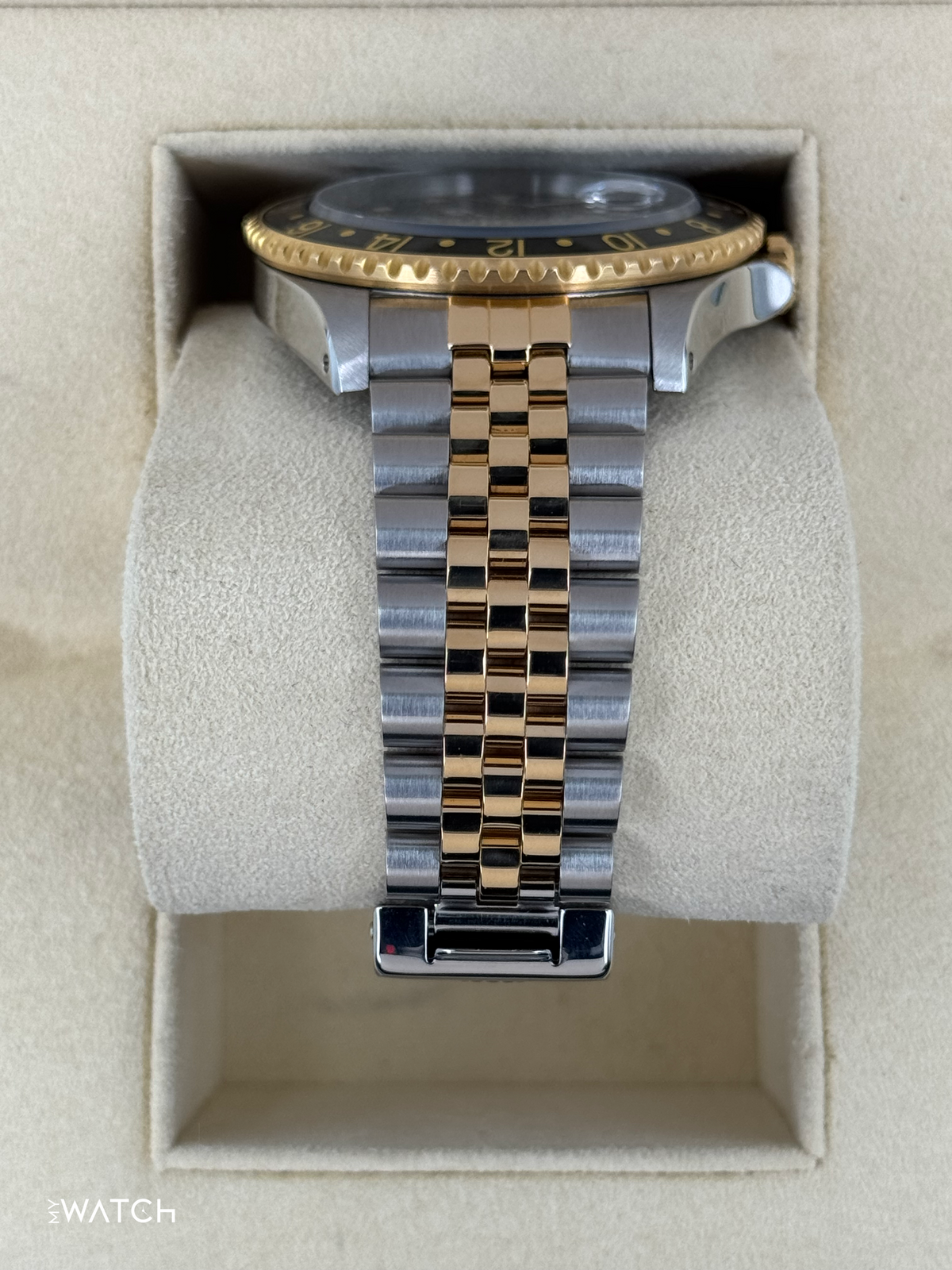 1988 Rolex GMT-Master II 40mm 16713 Two-Tone Jubilee Black Dial