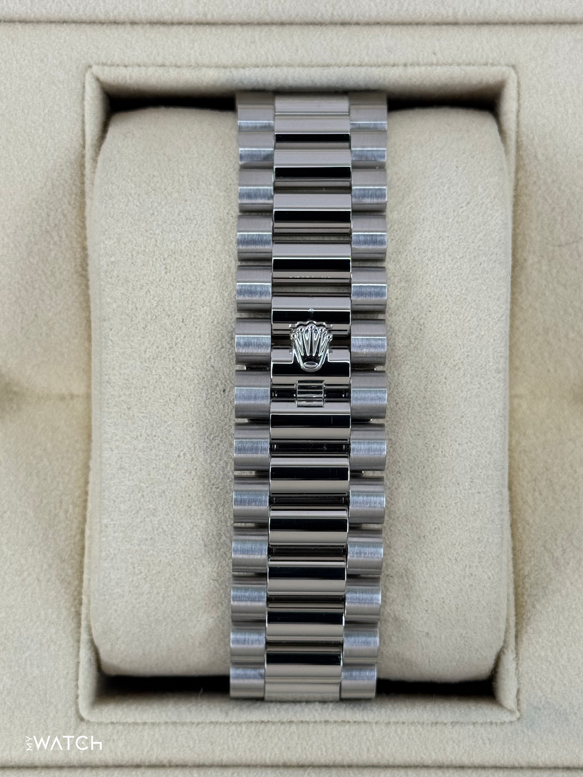 2024 Rolex Day-Date 40mm 228206 Platinum Blue Motif Dial