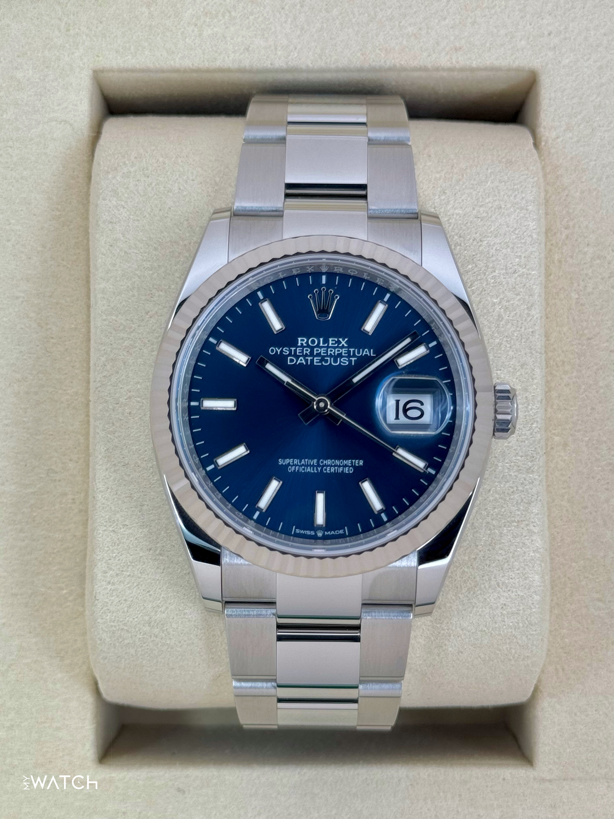 NEW 2025 Rolex Datejust 36mm 126234 Stainless Steel Oyster Blue Dial