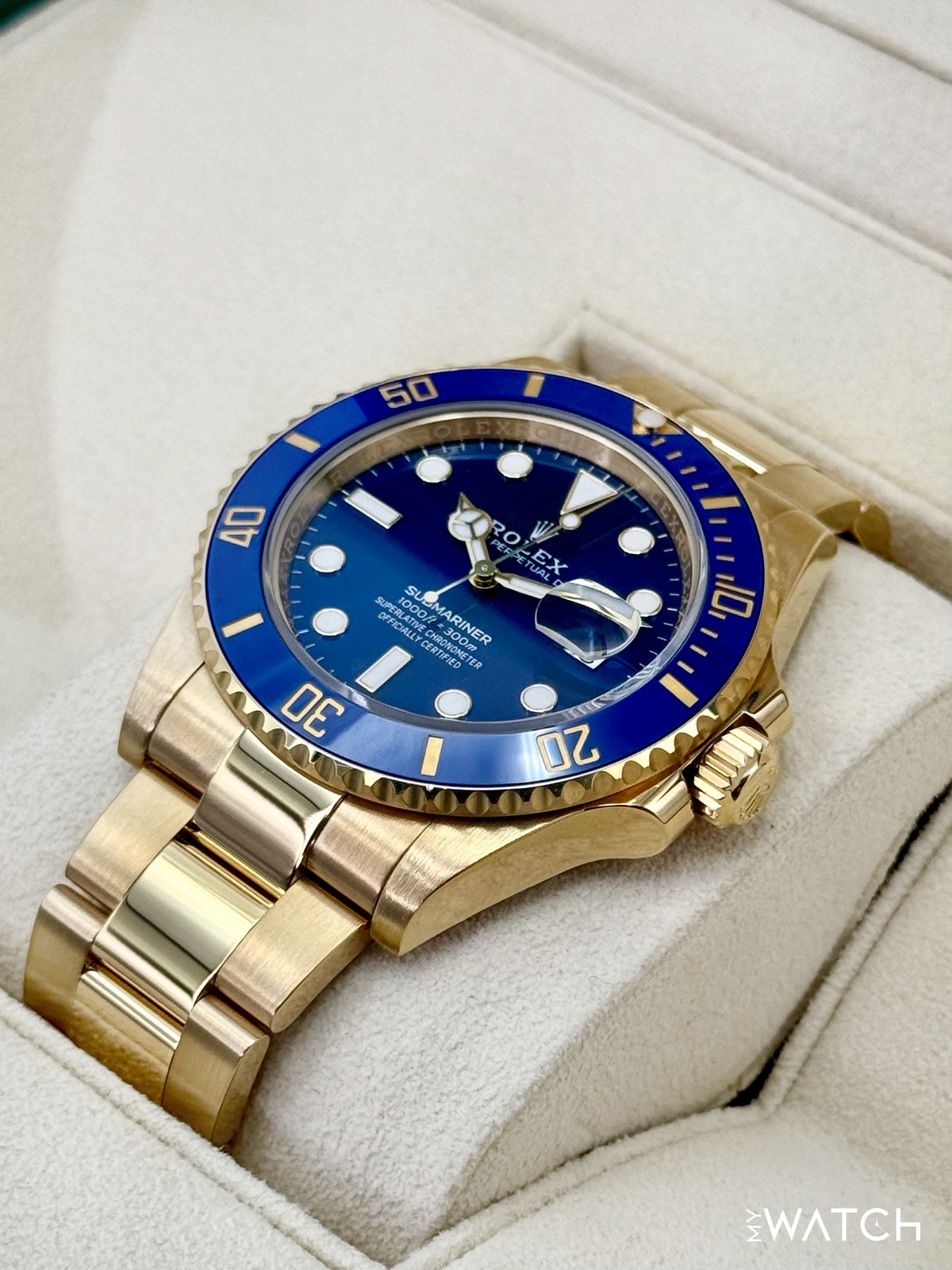 Rolex Submariner "Bluesy" 41mm 126618LB Yellow Gold Blue Dial