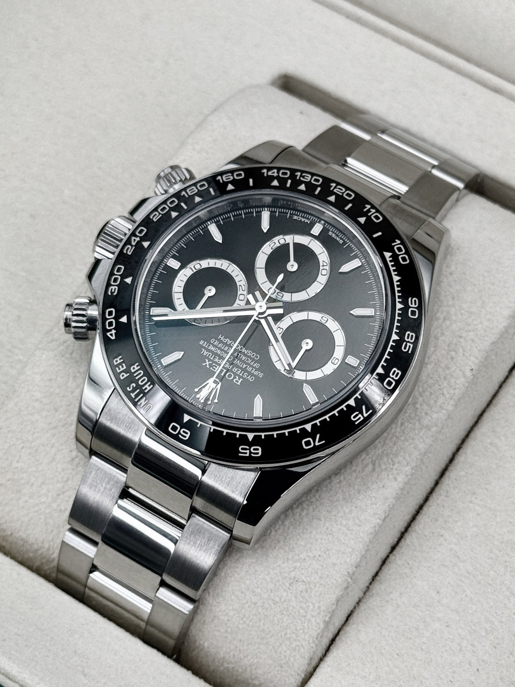 2025 Rolex Daytona 40mm 126500LN Stainless Steel Black Dial