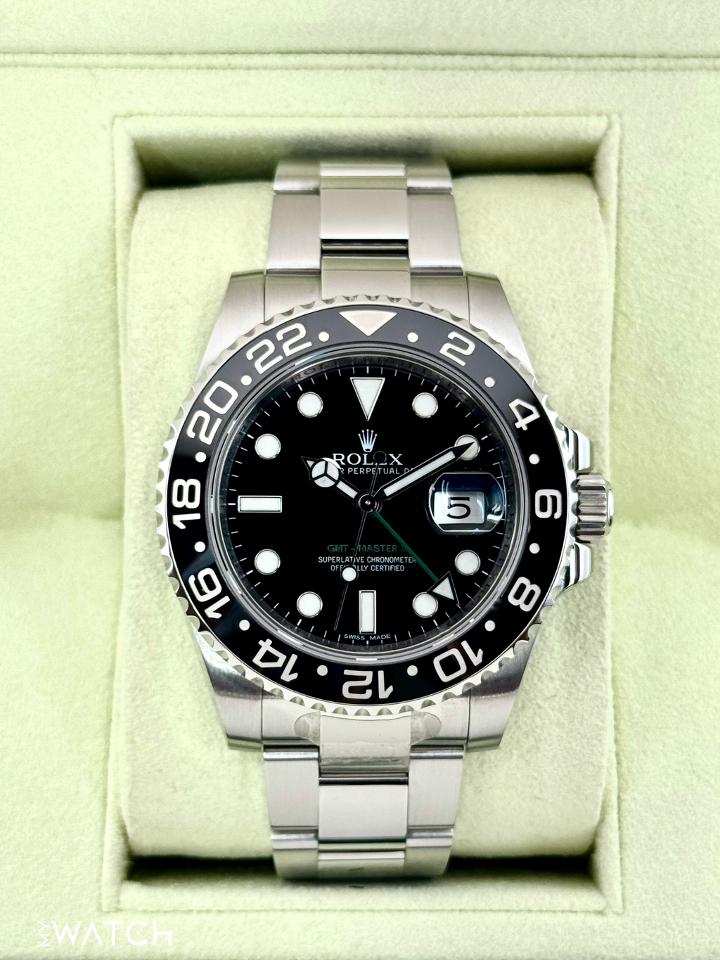 2012 Rolex GMT-Master II 40mm 116710LN Stainless Steel Black Dial