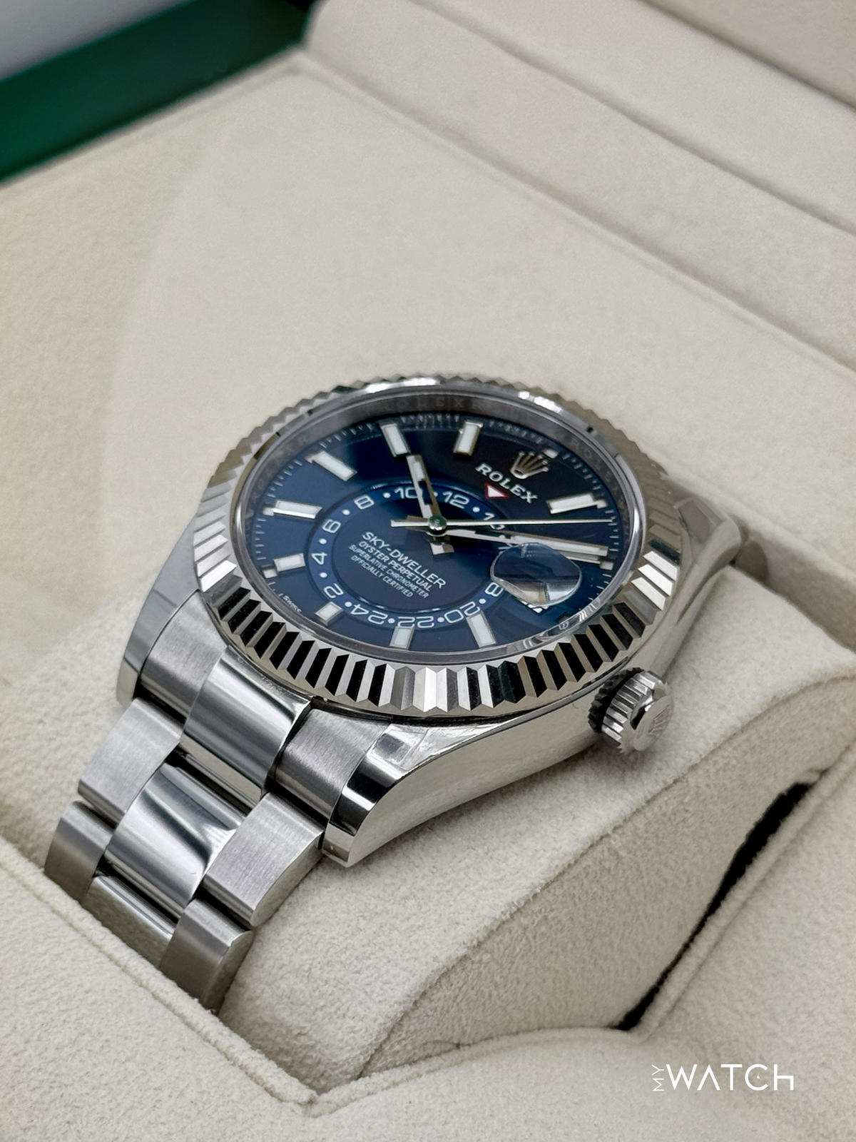 2022 Rolex Sky-Dweller 42mm 326934 Oyster Blue Dial