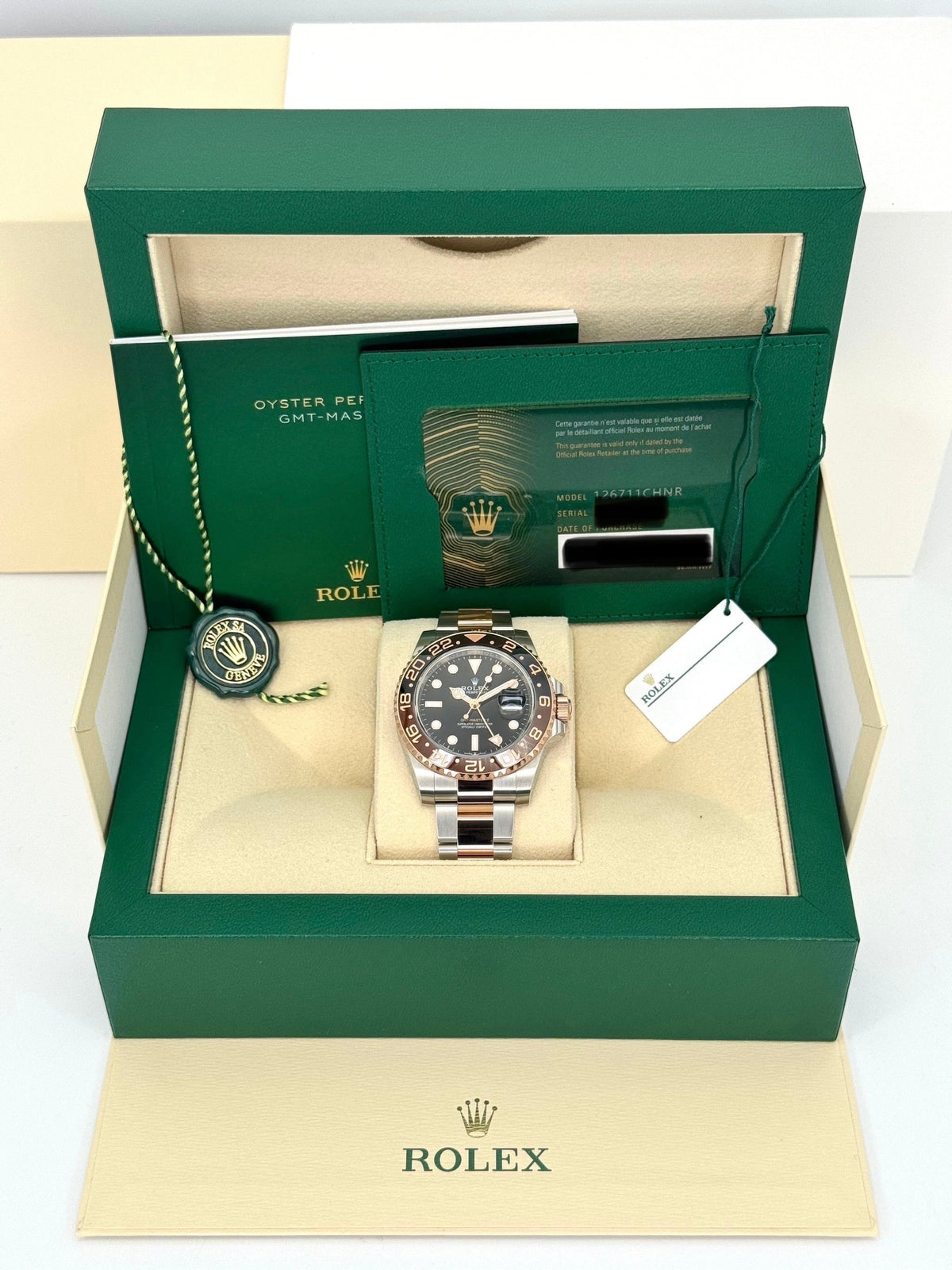 NEW 2024 Rolex GMT-Master II "Rootbeer" 40mm 126711CHNR Two-Tone