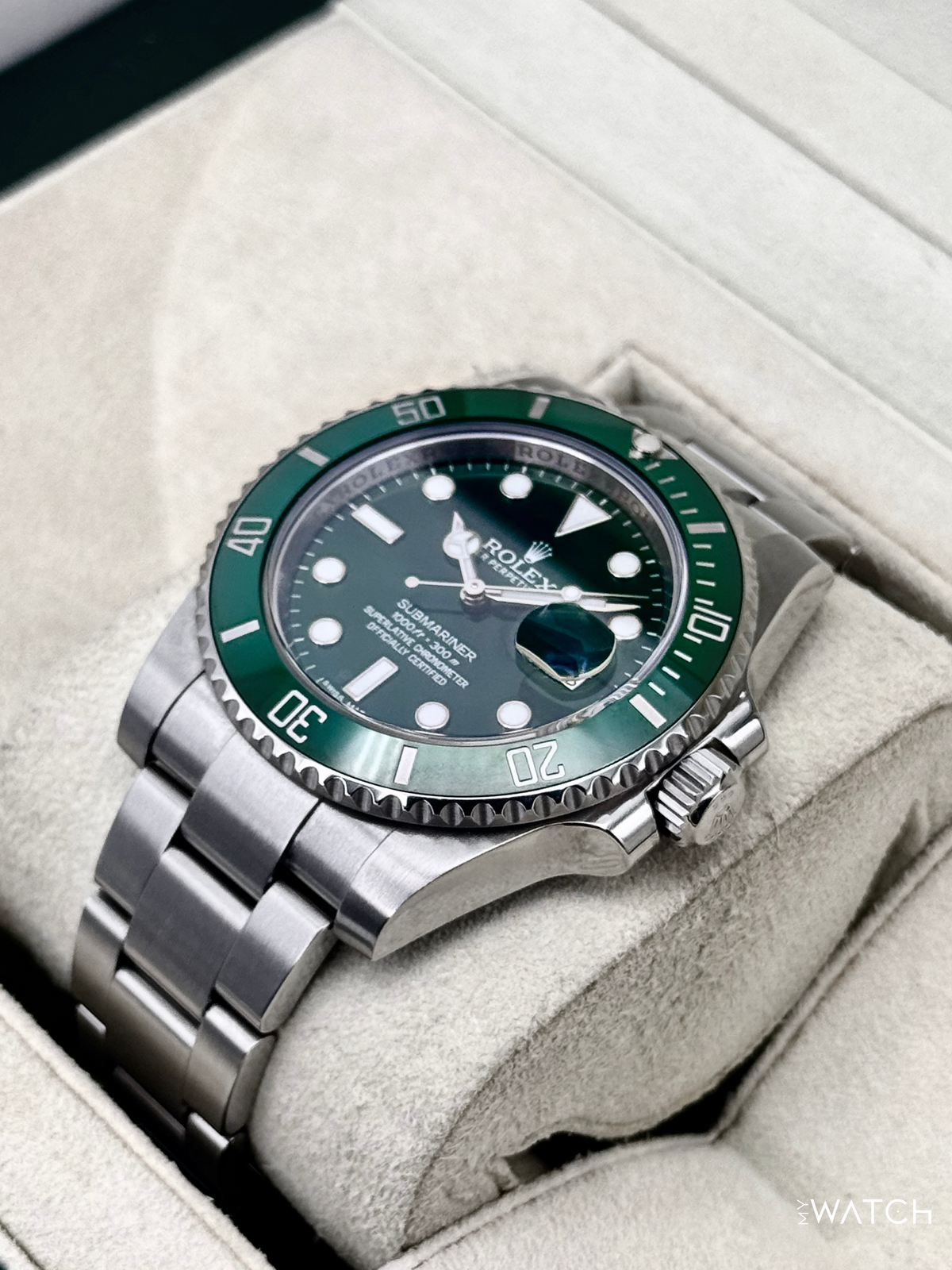 2013 Rolex Submariner “Hulk” 40mm 116610LV Green Dial