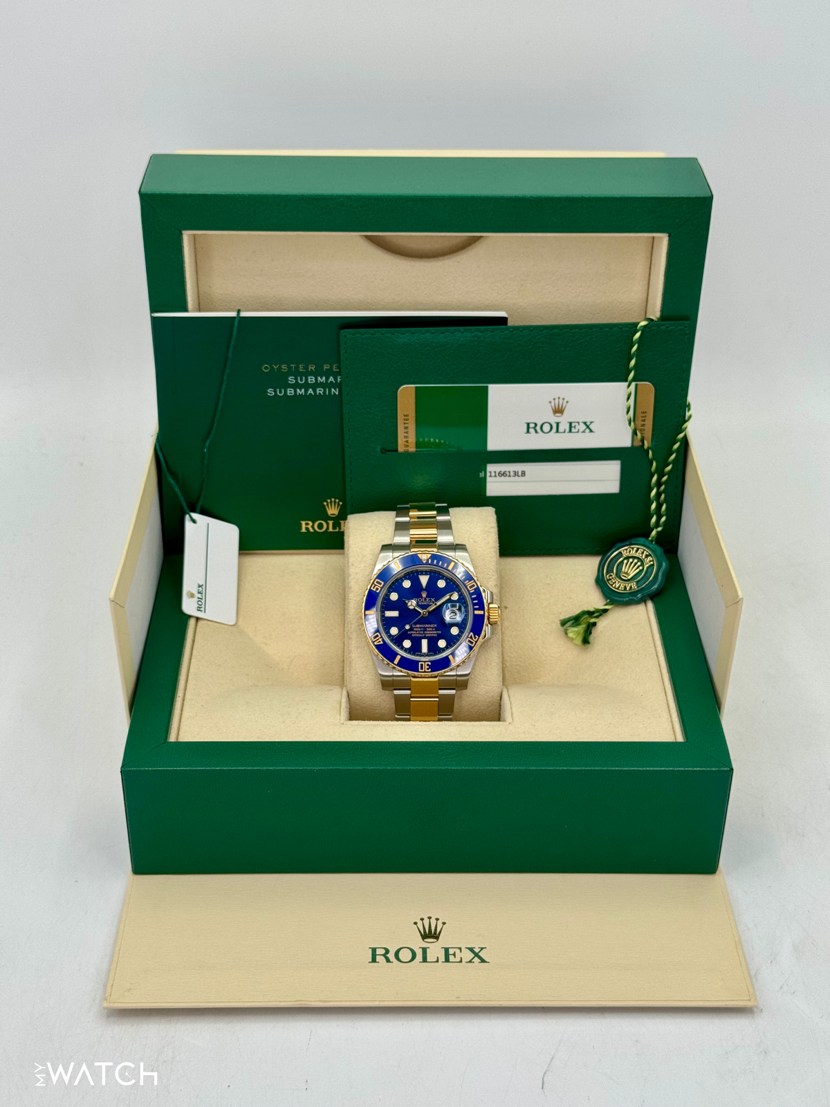 2016 Rolex Submariner "Bluesy" 40mm 116613LB Two-Tone Blue Dial