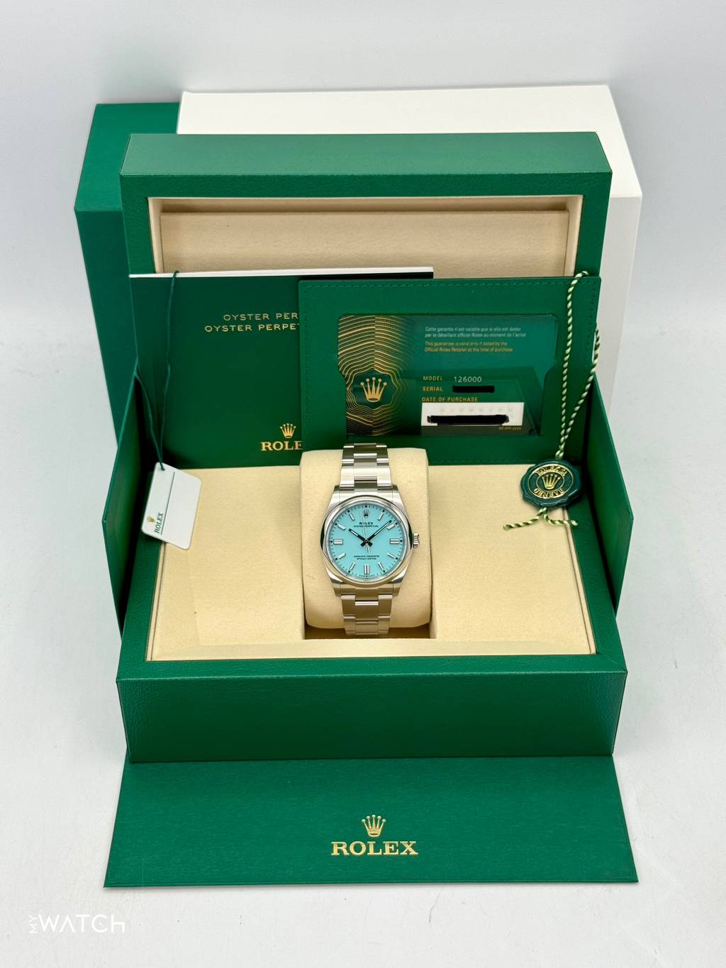NEW 2026 Rolex Oyster Perpetual 36mm 126000 Tiffany Blue Dial
