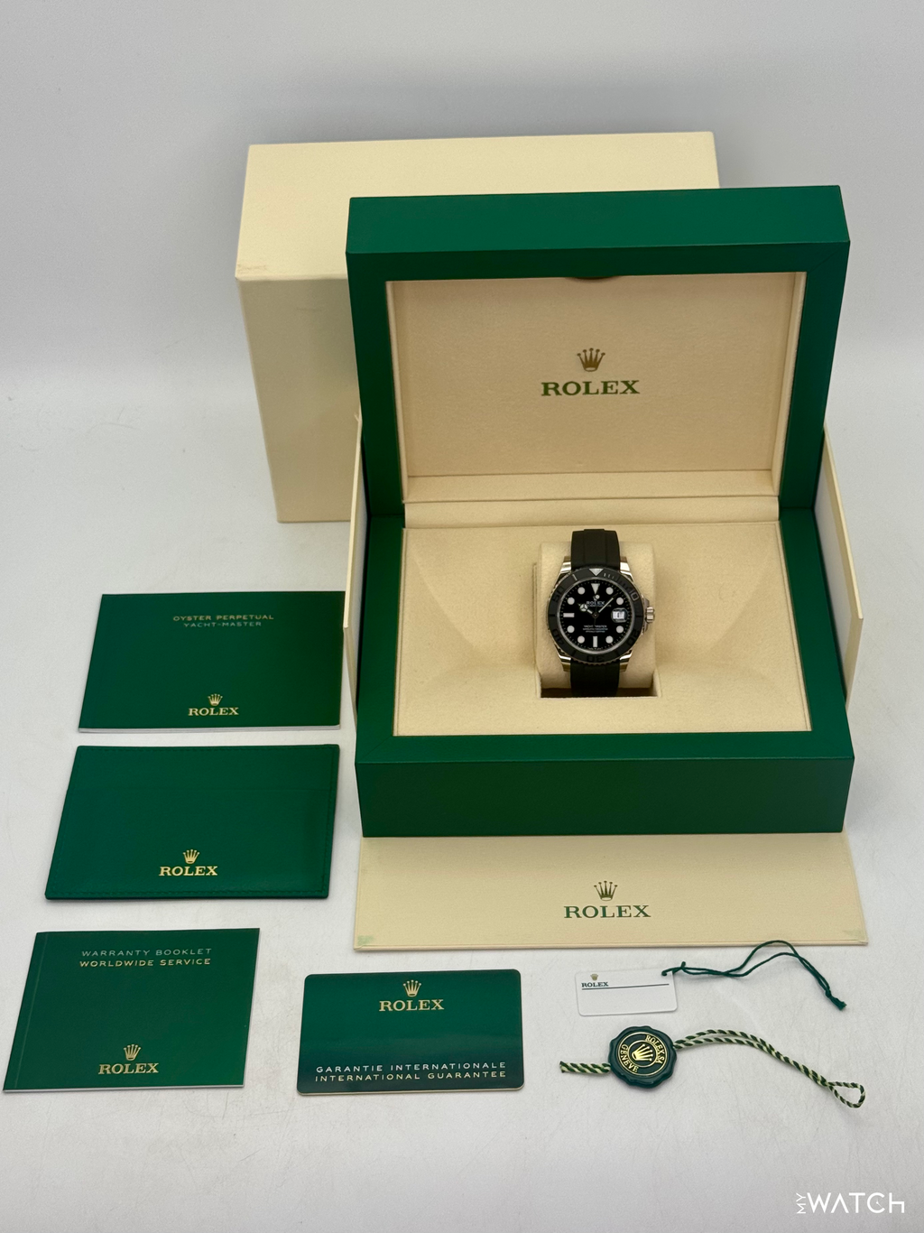 2022 Rolex Yacht-Master 42mm 226659 White Gold Oysterflex Black Dial