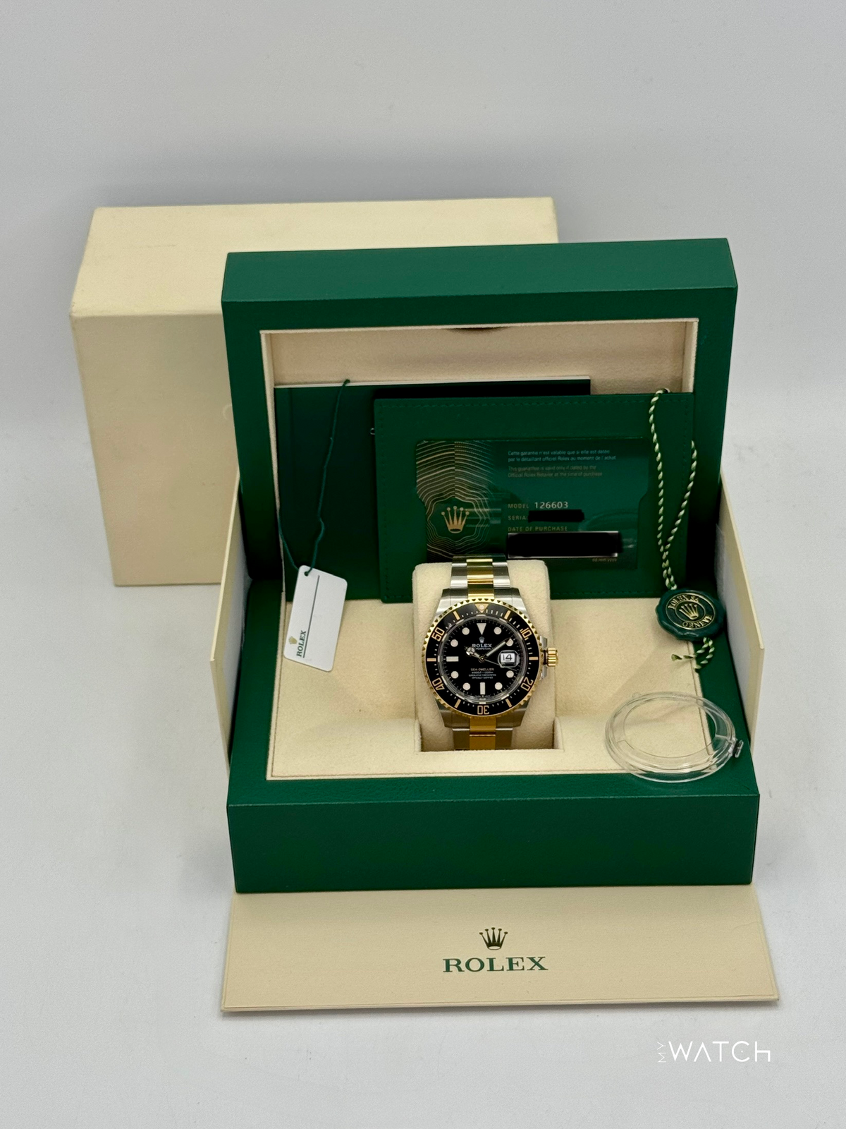 2022 Rolex Sea-Dweller 43mm 126603 Two-Tone Black Dial