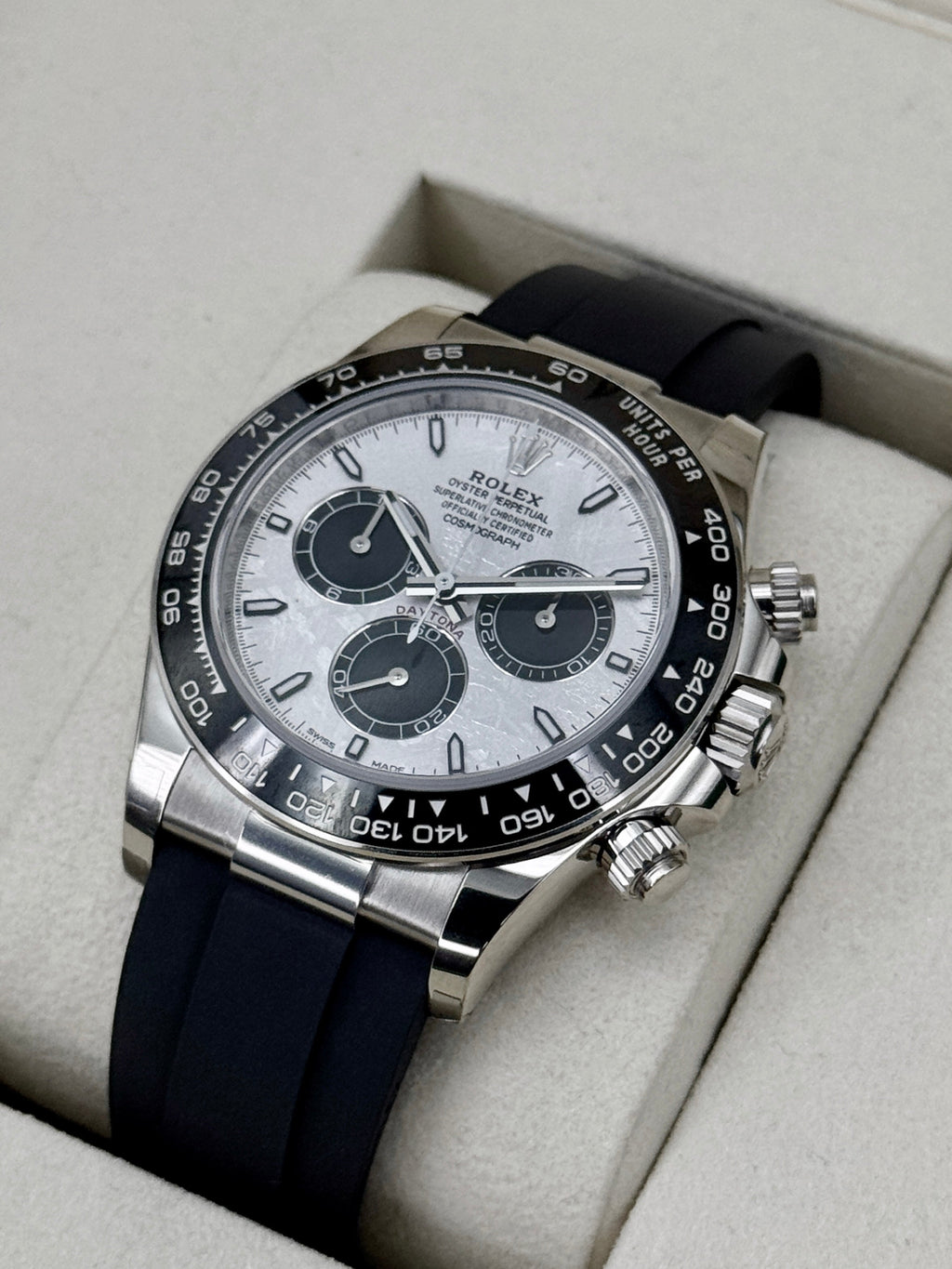 NEW 2026 Rolex Daytona 40mm 126519LN White Gold Oysterflex Meteorite Dial