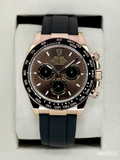 NEW 2026 Rolex Daytona 40mm 126515LN Rose Gold Oysterflex Chocolate Dial