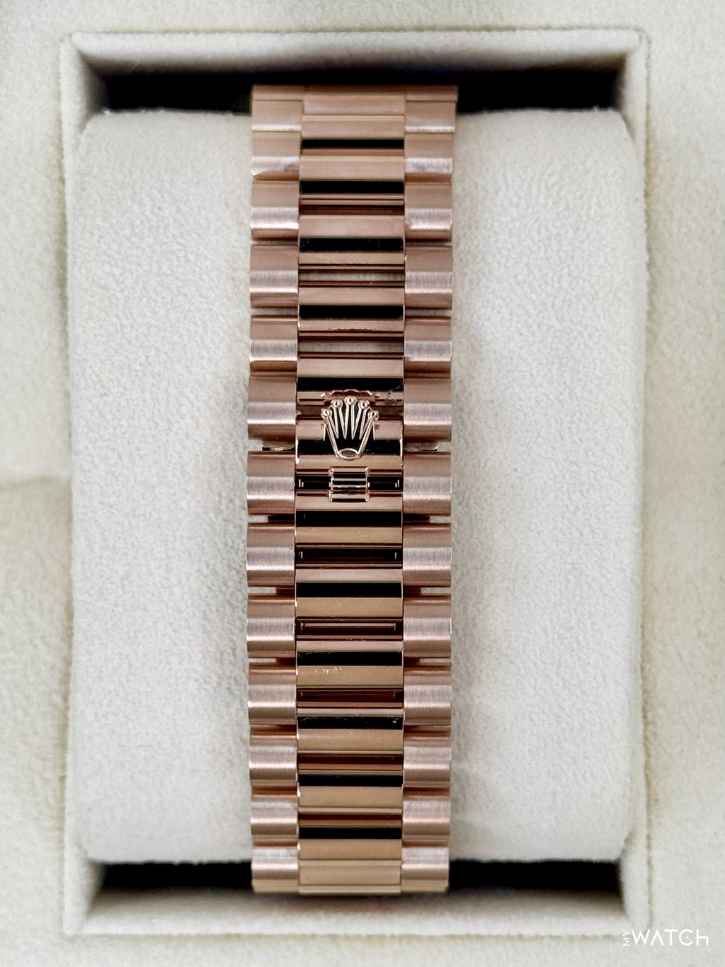 2022 Rolex Day-Date 40mm 228345RBR Presidential Rose Gold Diamond Bezel White Dial (CPO)