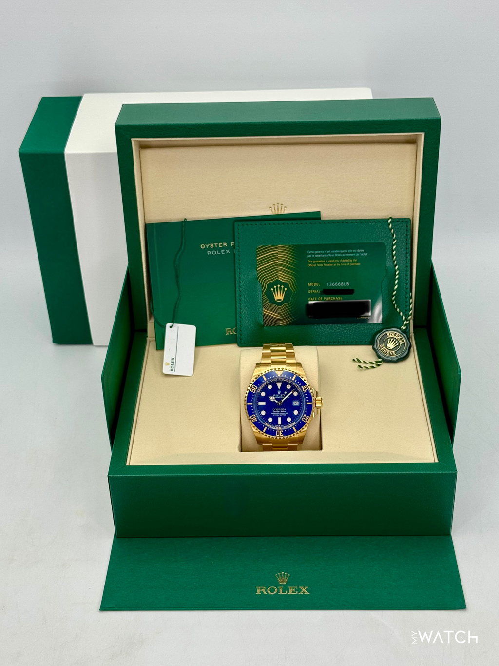 NEW 2026 Rolex Deepsea 44mm 136668LB Yellow Gold Blue Dial (STICKERED)