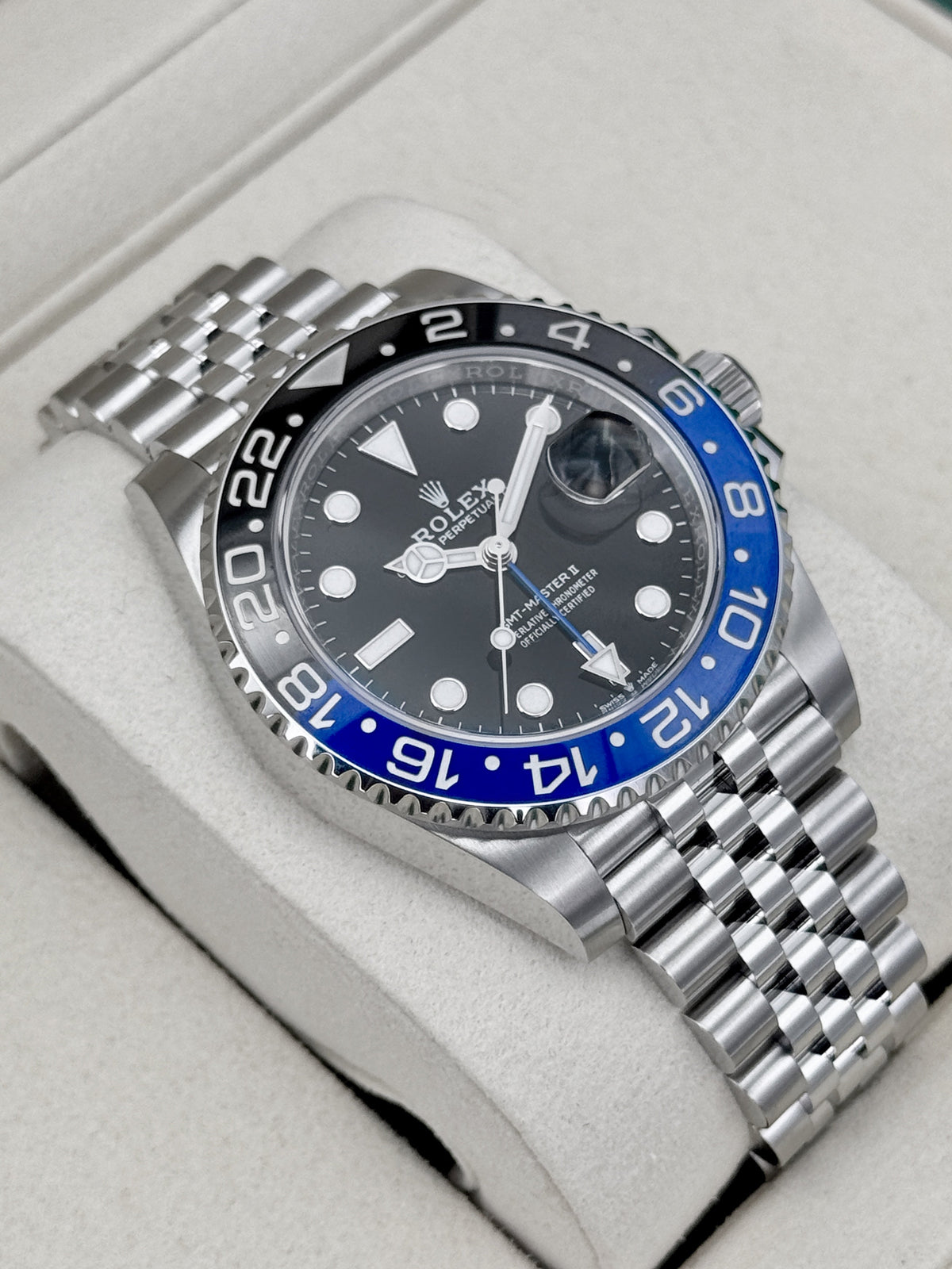 NEW 2026 Rolex GMT-Master II Batgirl 40mm 126710BLNR Jubilee (NEW STYLE CARD)