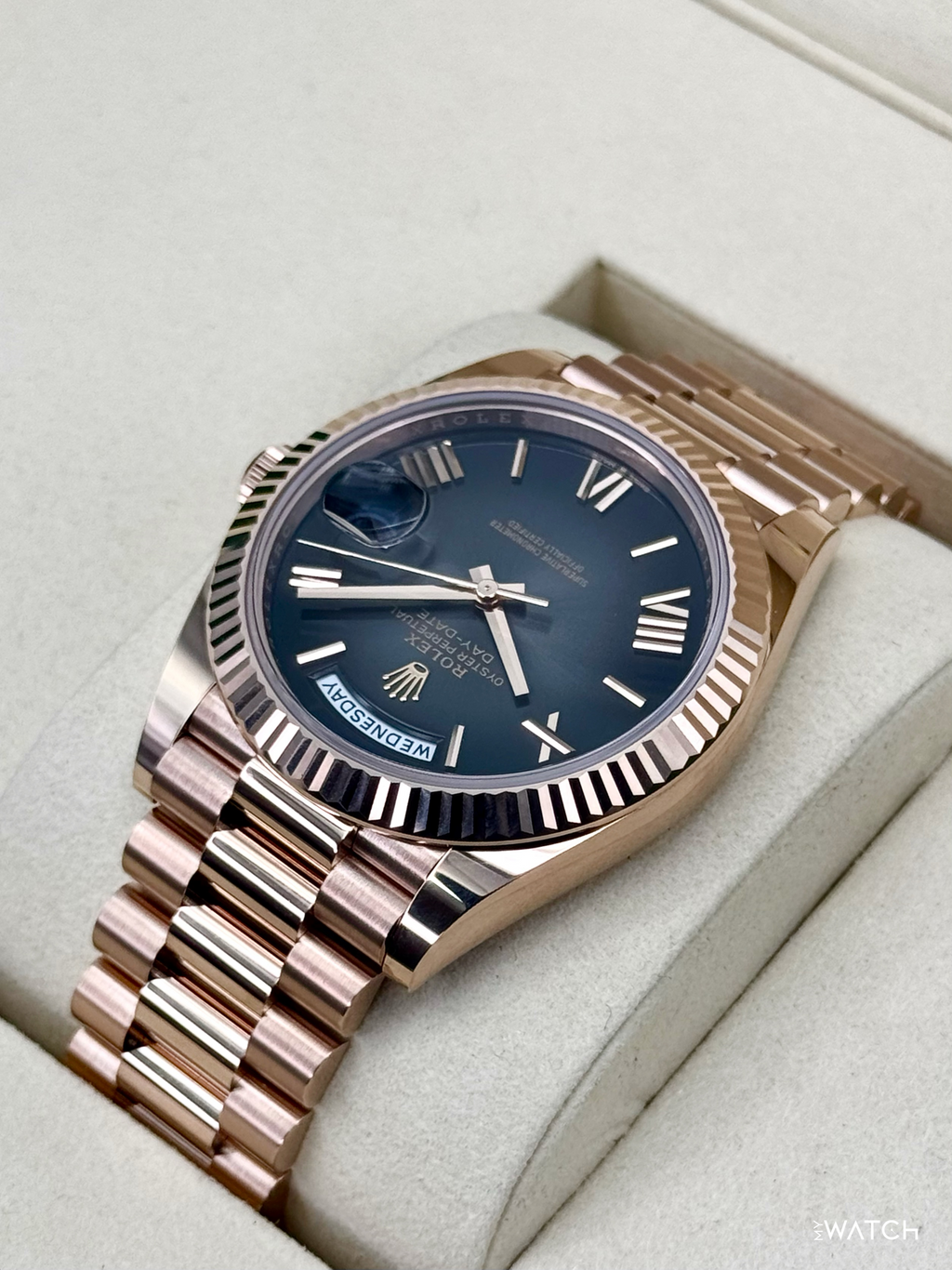 NEW 2026 Rolex Day-Date 40mm 228235 Presidential Slate Ombre Dial