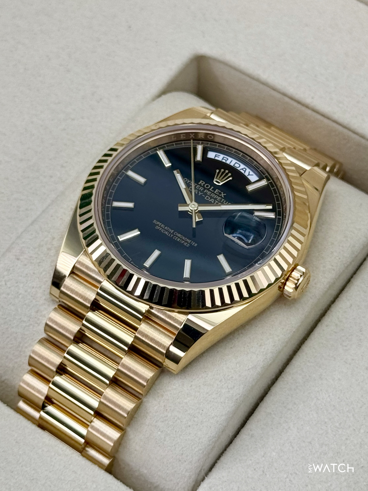 NEW 2026 Rolex Day-Date 40mm 228238 Yellow Gold Black Dial