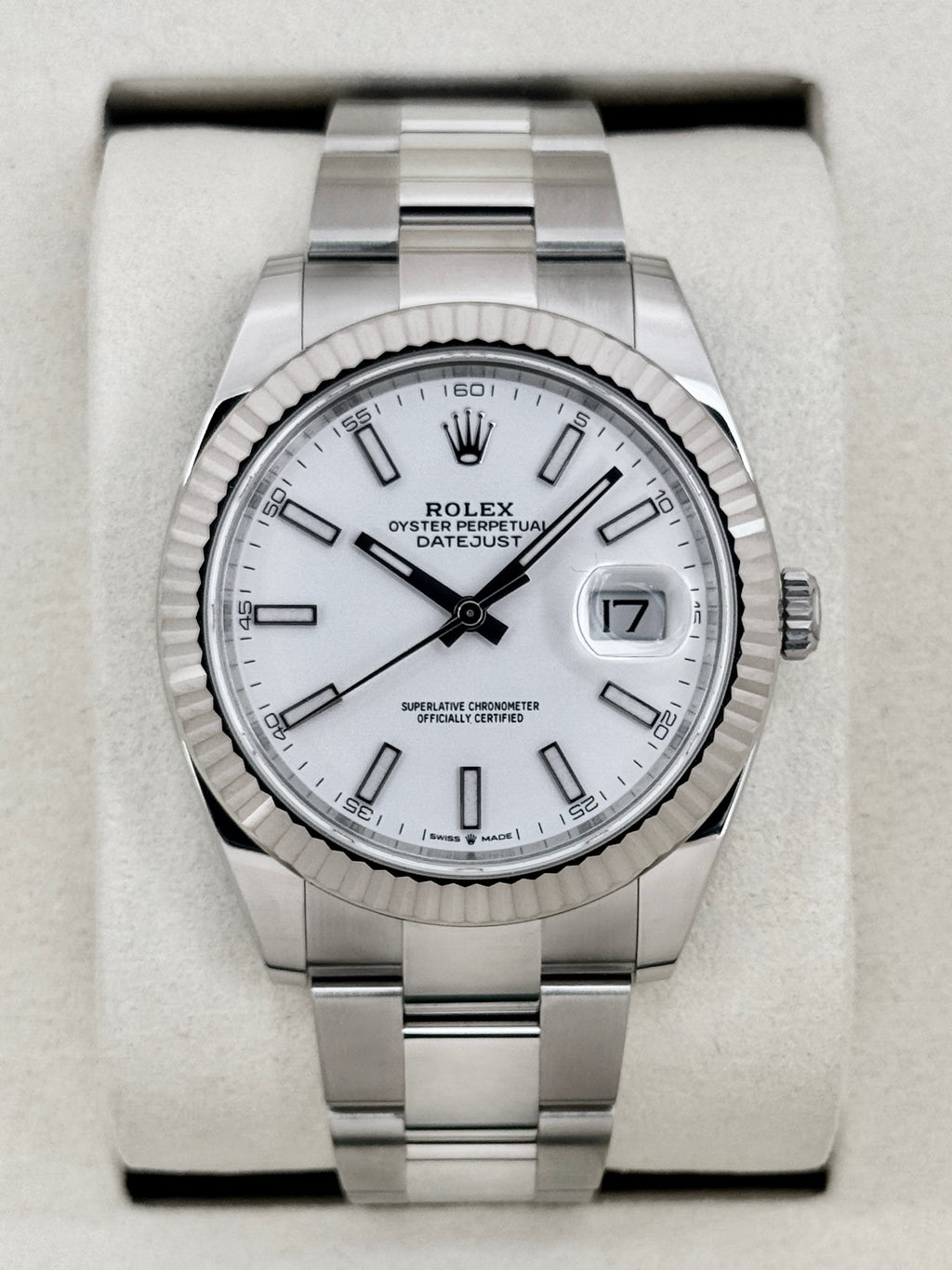 NEW 2026 Rolex Datejust 41mm 126334 Stainless Steel Oyster White Dial