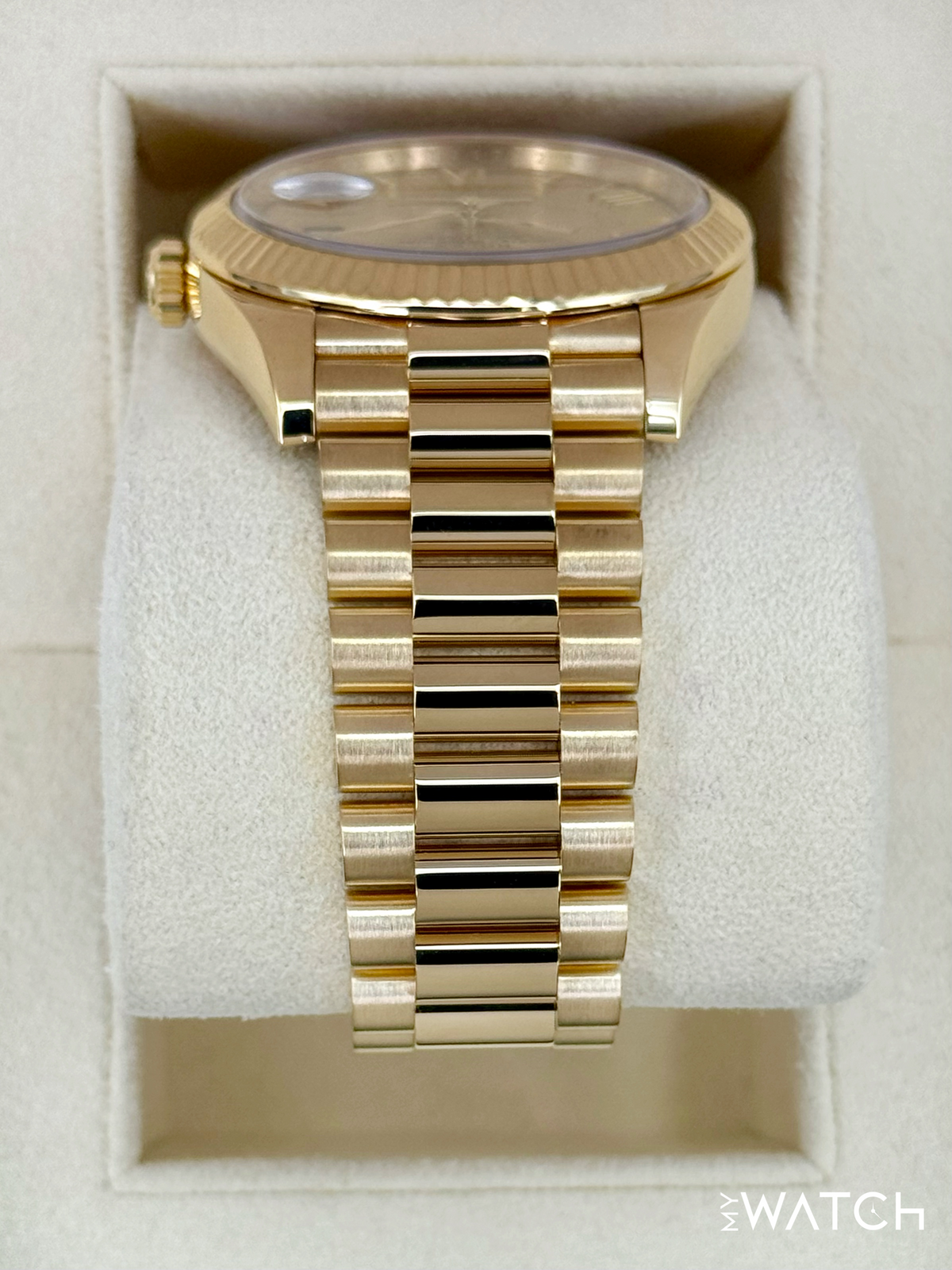 2021 Rolex Day-Date 40mm 228238 Presidential Champagne Roman Numeral Dial
